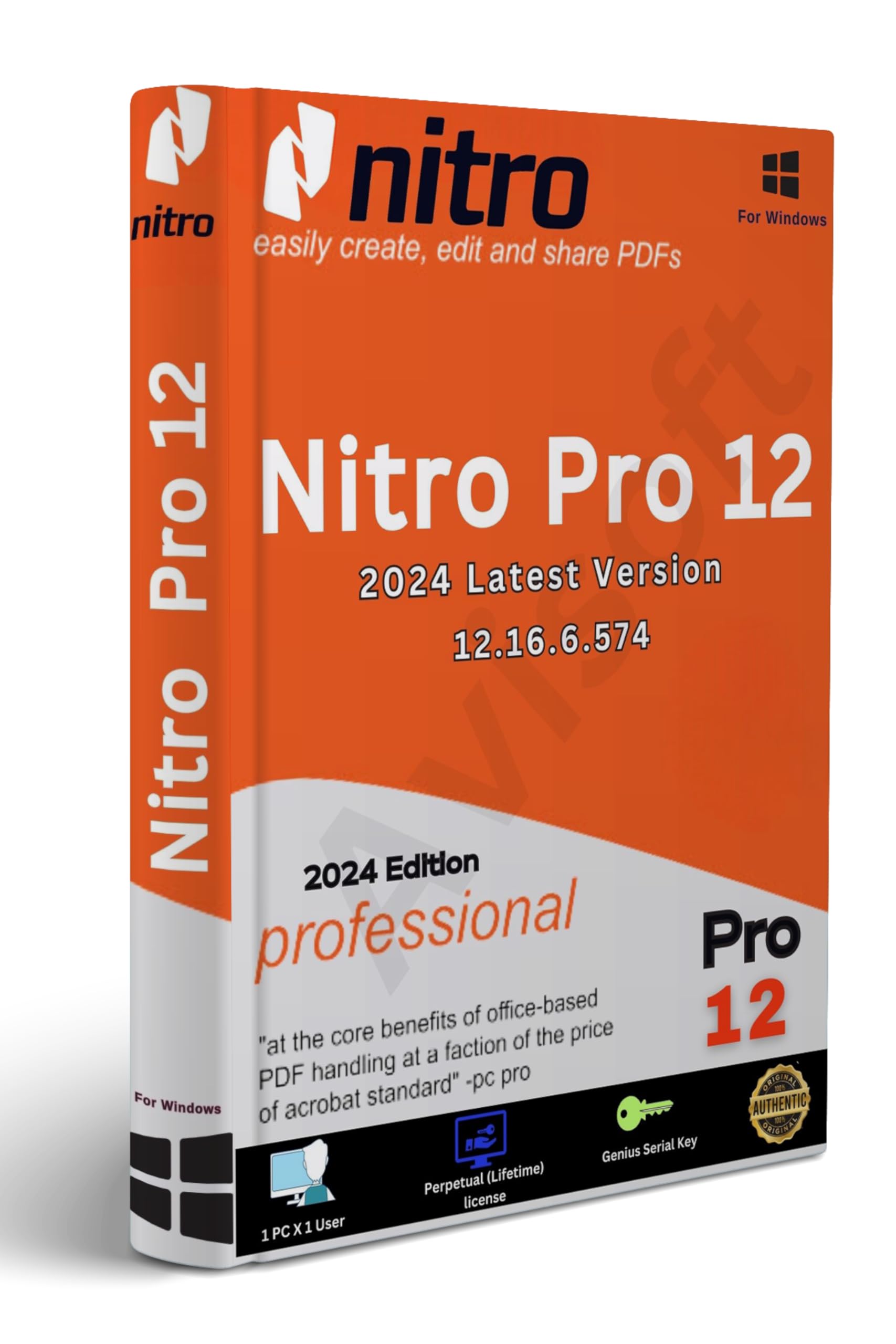 Nitro Pro 12 v2024 | Latest Version 12.6.1.298 | PDF Editor & All PDF Solutions | Edit, Converter, Protect, Sign & Stamp & Viewer | Lifetime Validity |1 PC X 1User | For Windows | Physical delivery (B0D9MNBWWR) Amazon Price History, Amazon Price Tracker