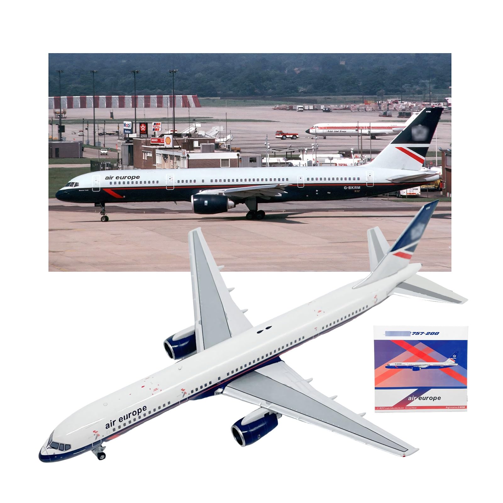 Modello aereo pressofuso europeo B757-200 in scala 1:400 con nuova livrea collezione altamente dettagliata for decorazioni casa, esposizione for ufficio, regalo perfetto appassionati