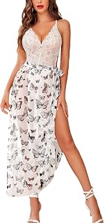 GuSo Shopee Women Lingerie Lace Chemise Nightgown Hot Sleepwear Sling Dress Babydoll Lingerie Honeymoon/First Night/Annive... Price In India