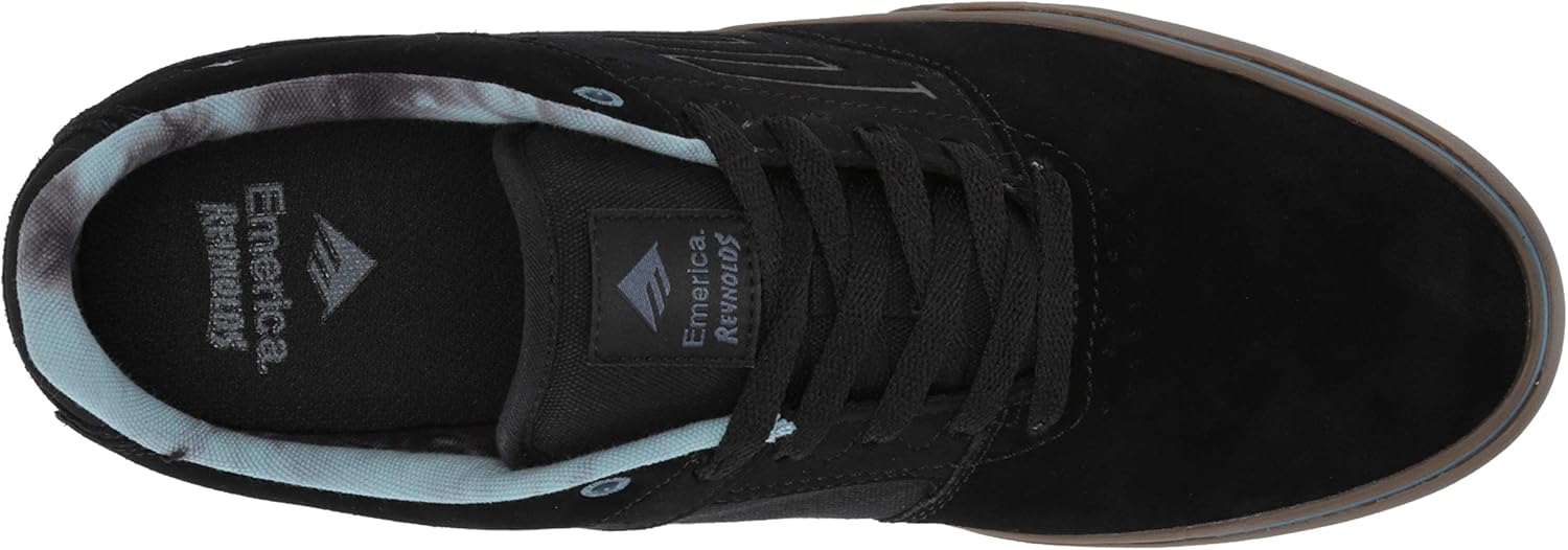 Emerica Men's The Reynolds Low Vulc Skate Shoe 6 Black/Gum/Grey