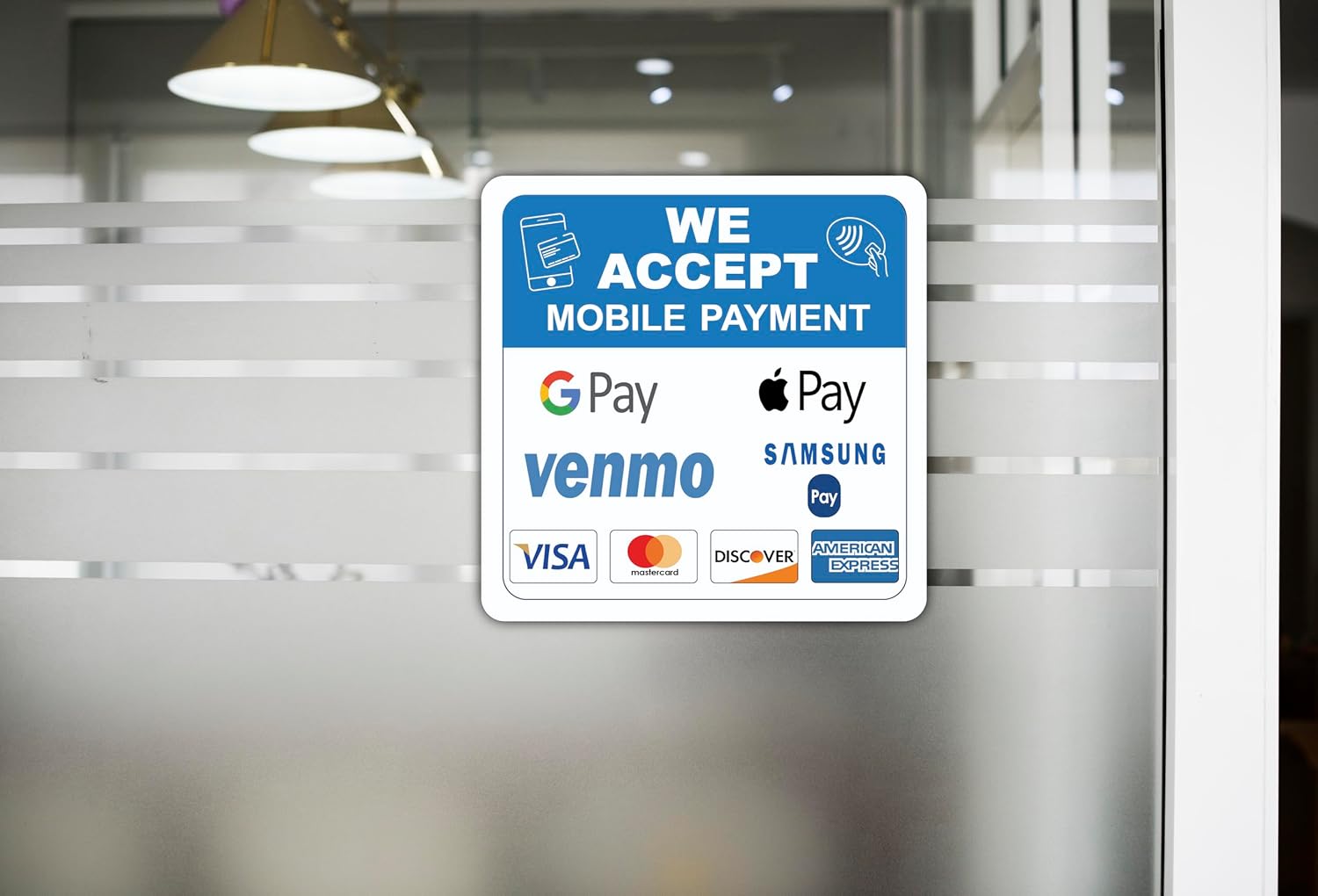 Best Mobile Payment Sign - Contactless Payments & Credit Card Decal Review