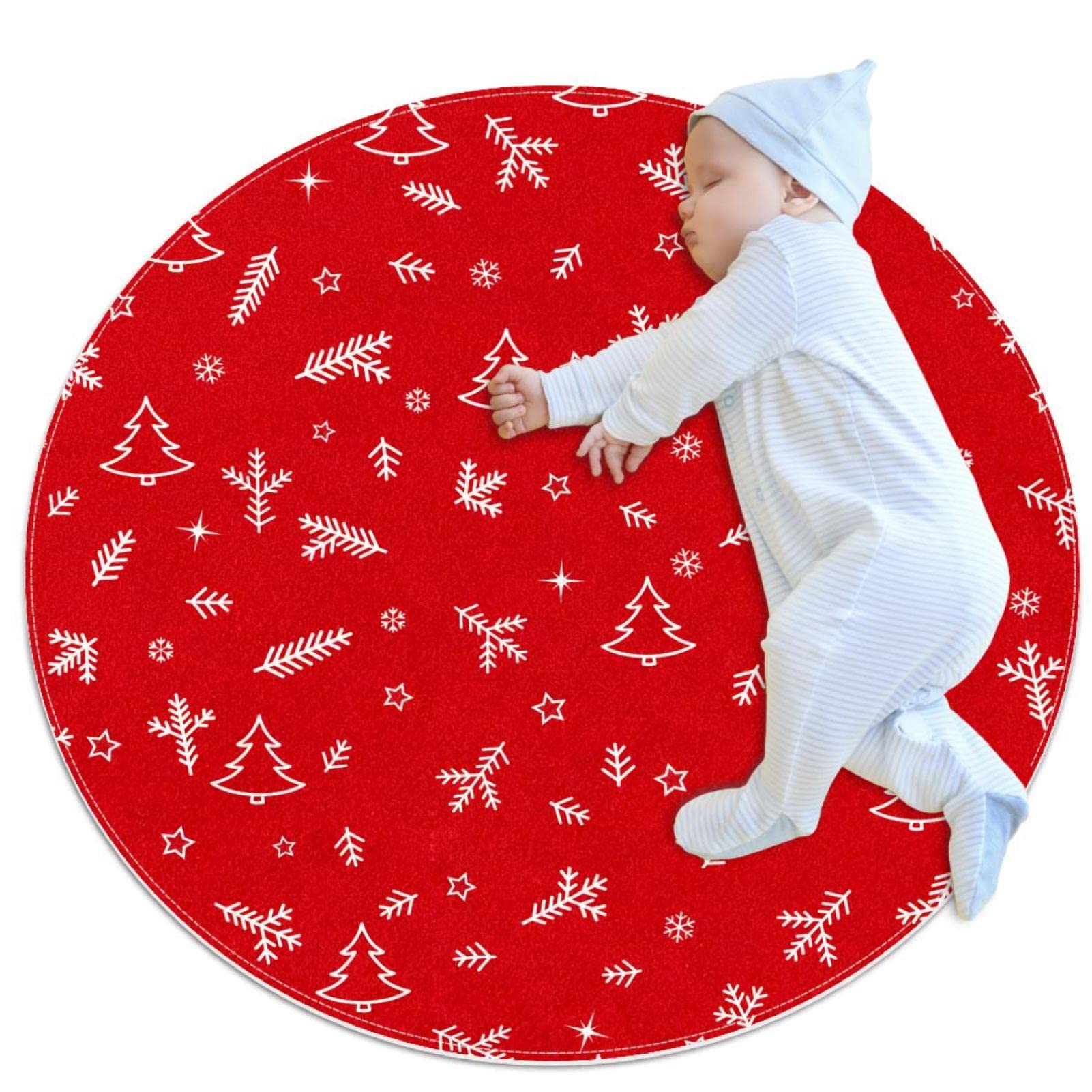 Tapis de salle de bain rouge antidérapant pour éviter les glissades en chambre d'enfant