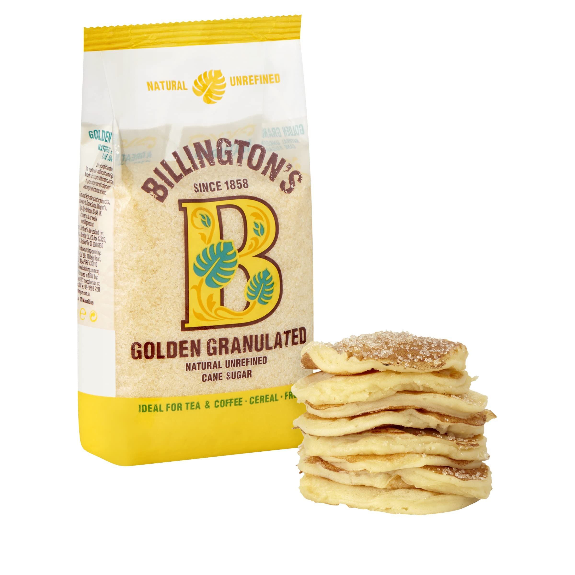 Billingtons Golden Granulat Zucker 1kg (Multipack: 10x1kg)