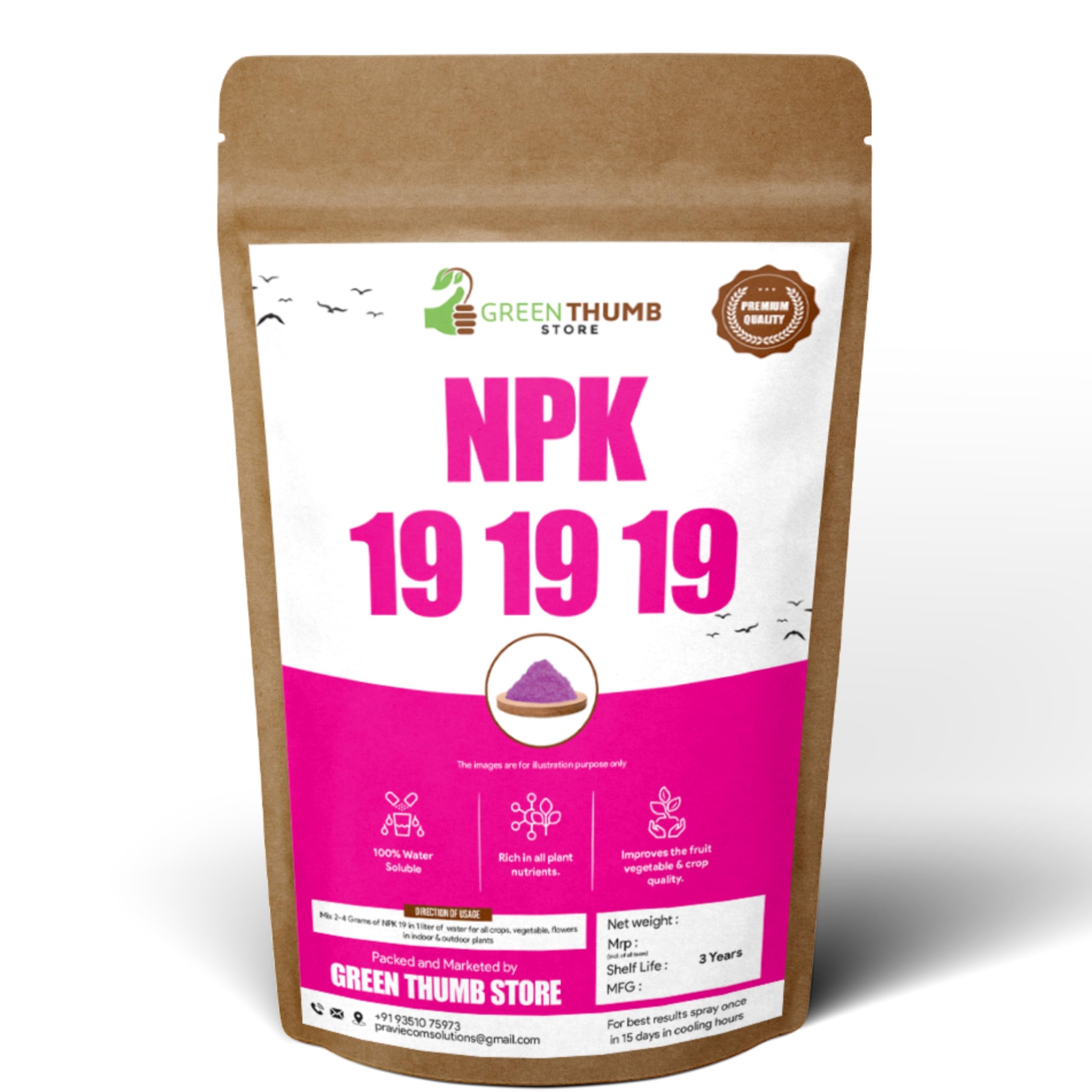 GREEN THUMB STORE Npk 19 19 19 Fertilizer Plant Food For Plants And Gardening Purpose, Powder (380) (B0D5R5JWXS) Amazon Price History, Amazon Price Tracker