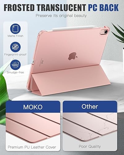 Miniatura 7 de MoKo Funda para iPad Air de 11 pulgadas 2024iPad Air de 5 generación 2022iPad Air de 4 generación 2020, funda para iPad Air con cubierta trasera