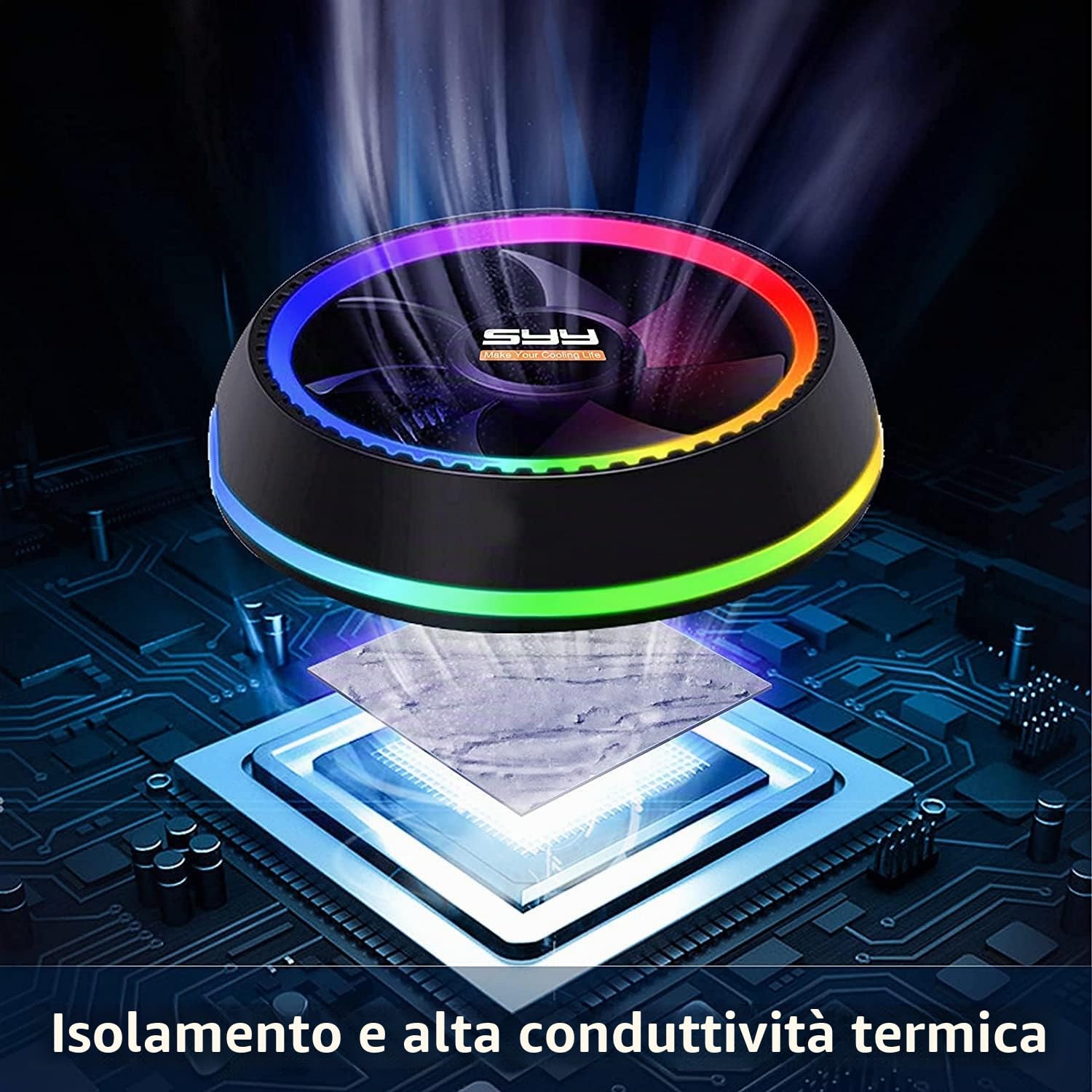 SYY Pasta Termica 8g con Toolkit, Thermal Paste Nuovo aggiornamento facile da applicare, Conduttività Termica Estremamente Alta, Pasta termoconduttiva per PC CPU GPU PS4 Processore