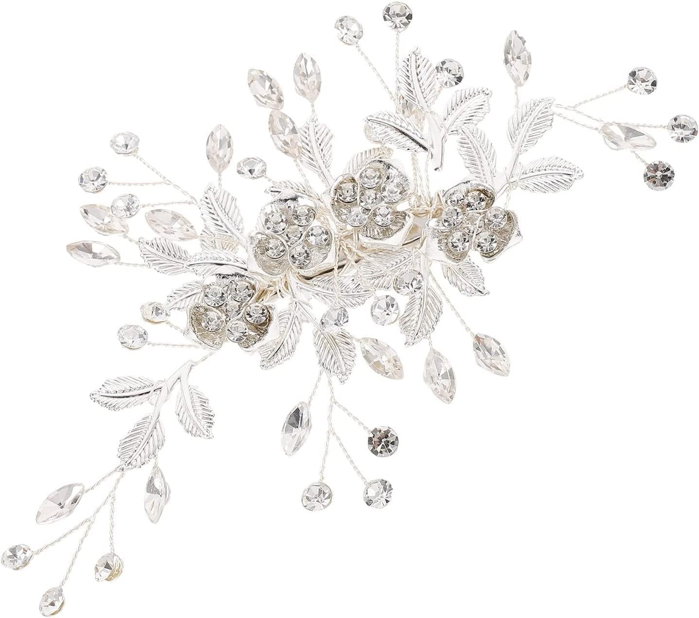 女性用ヘッドギア ヘアピン、ヘアアクセサリー、ウェディング ヘアクリップ クリスタル ヘアクランプ ヘア グリップ ヘア スタイリン