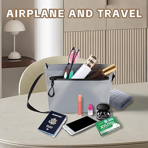 Miniatura 6 de Bolsa impermeable de 2 litros con cremallera totalmente impermeable, asa y correa ajustable para natación, viajes, playa