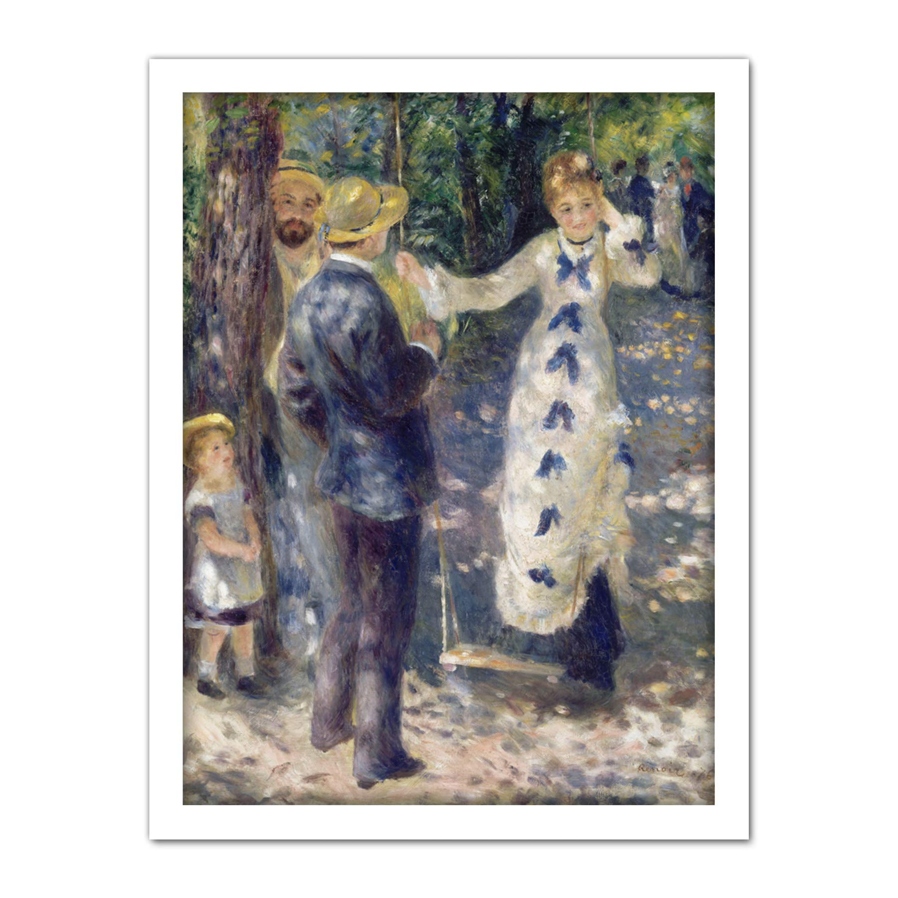 Auguste Renoir The Swing Large Framed Art Print Poster Wall Decor 18x24