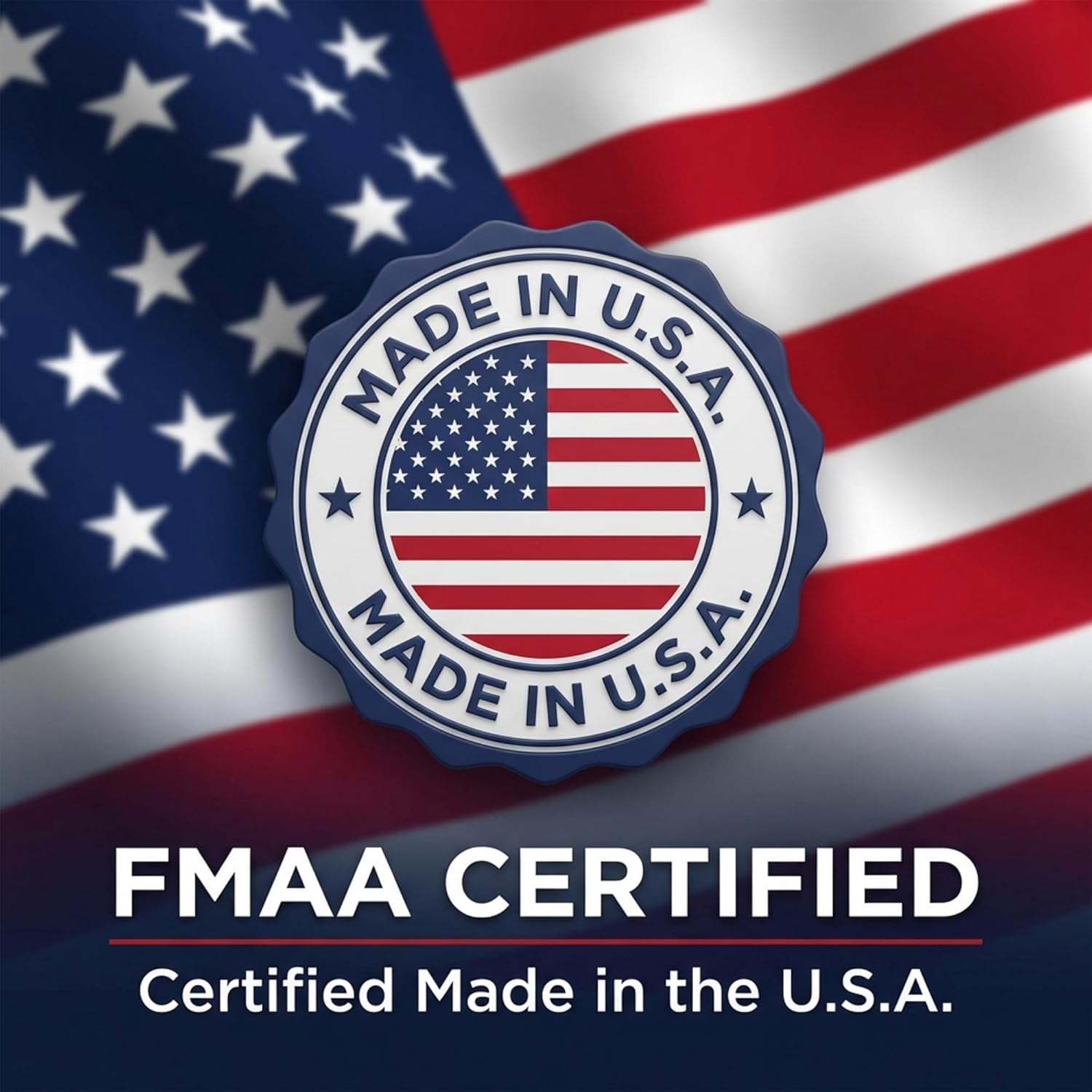 FlagSource American Flag with Embroidered Stars and Sewn Stripes - FMAA Certified PolyExtra Polyester Material, Heavy Duty Fade-Resistant American Flag for Outdoor or Indoor Use, Made in USA, 10x15 ft