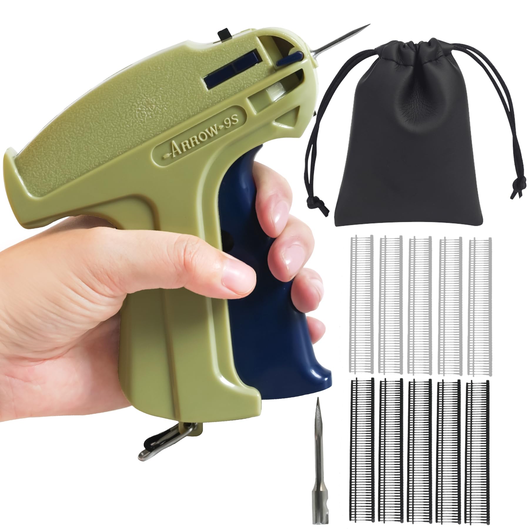 Stitch Gun, Tagging Gun For Clothing, Stitch Gun For Clothes, Micro Stitchy Quick Clothing Fixer With 2000 Micro Fasteners Black & White, 2 Replacement Needle, 1 Bag, Mini Stitch Gun (Stitch Gun - View #6