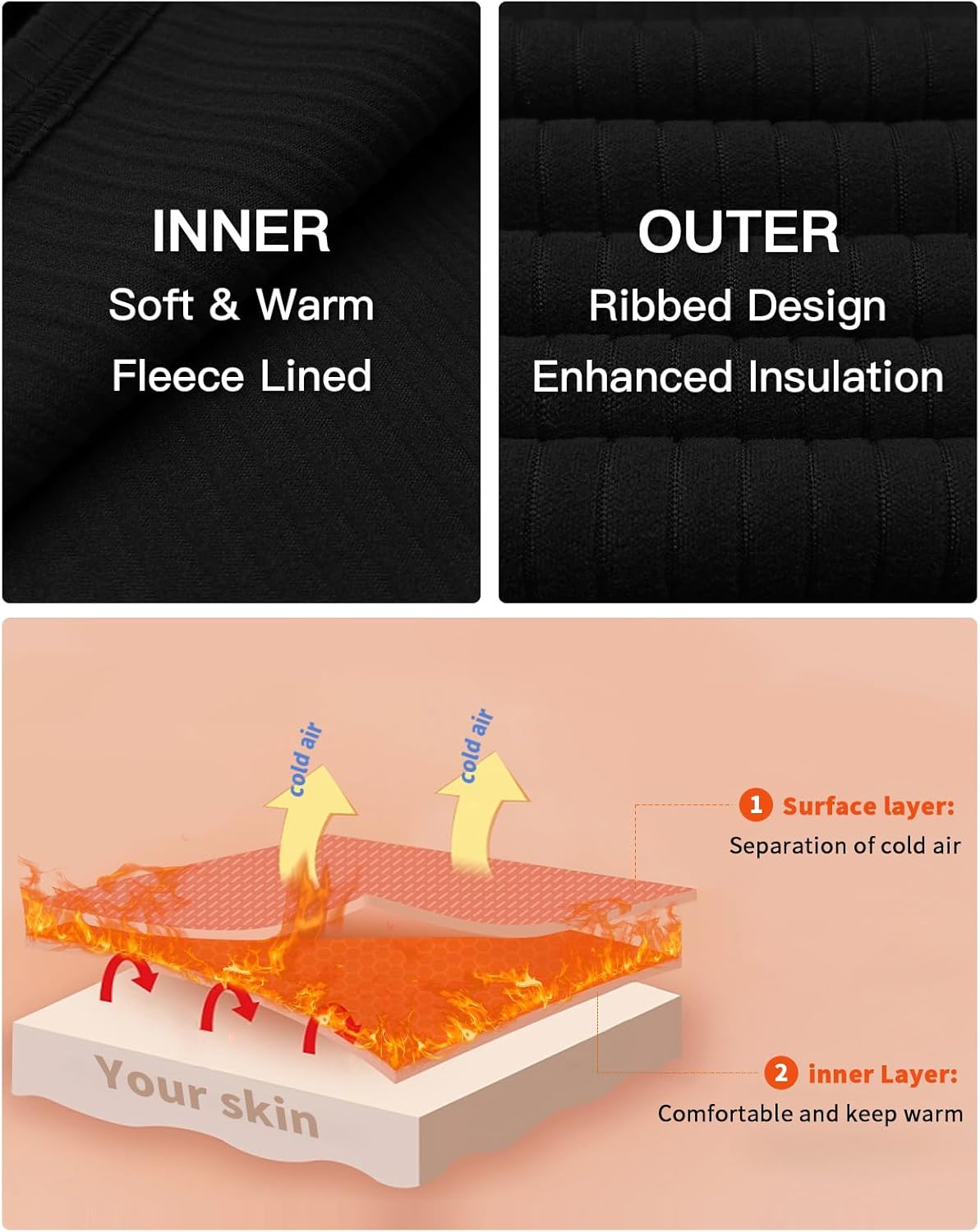 WOWENY Women's Long Sleeve Sweater Dress Mock Neck Ribbed Knit Mini Dresses Fall Winter Turtleneck A Line Short Dress - Image 5