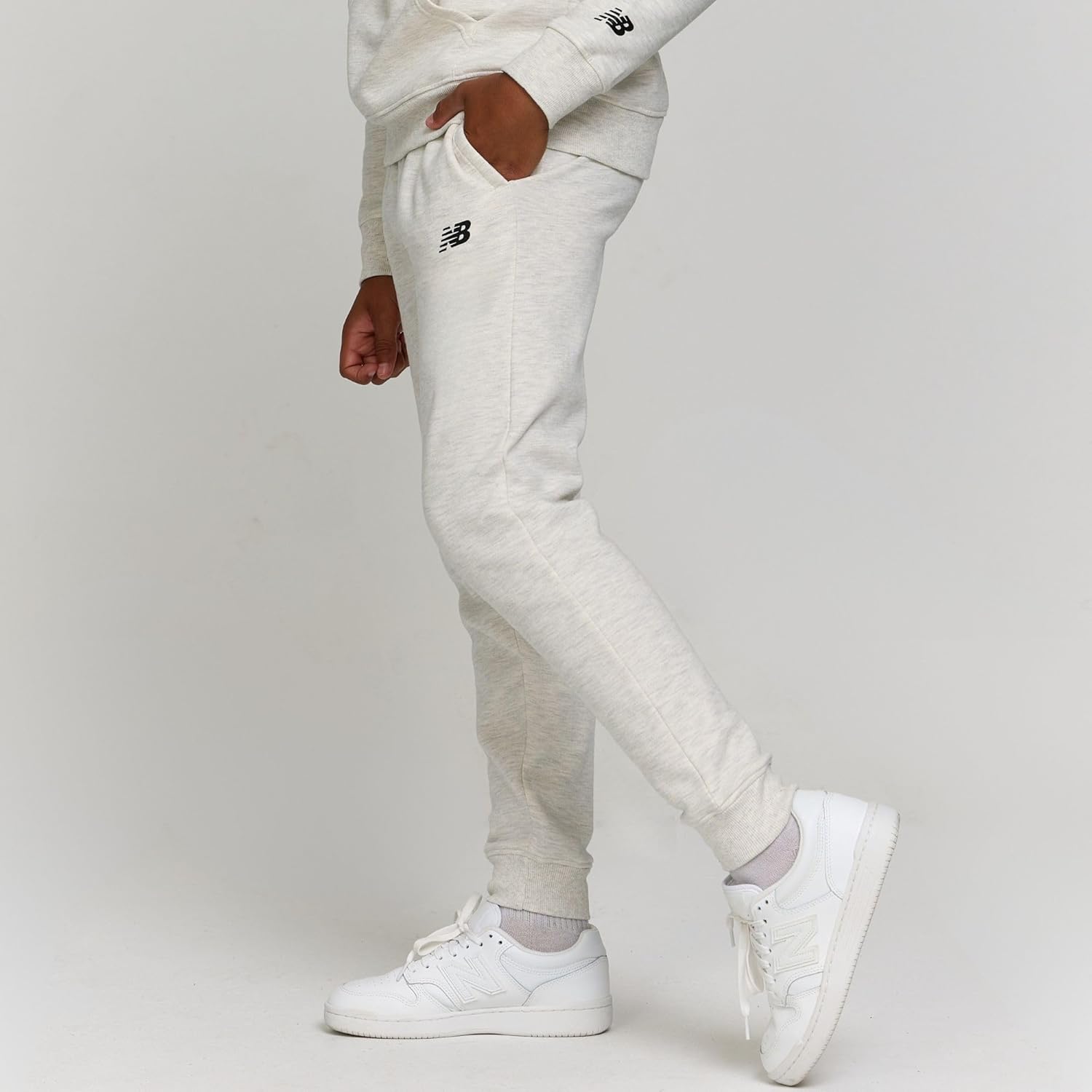 New Balance Boys & Toddlers Athletic 2 Piece – Soft Fleece Pullover Hoodie & Joggers Sweatsuit Activewear Set (2T-12) - Image 5