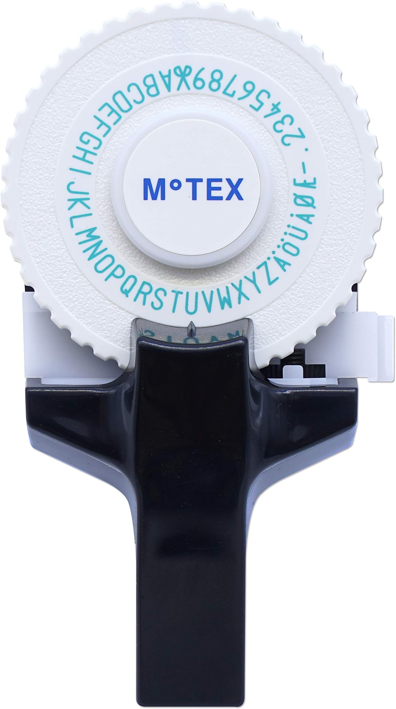 Embossing Label Maker, Labeling Tool, Old School Label Maker, for Manual Label Embossing- E-101 (1 Wheel, Black)
