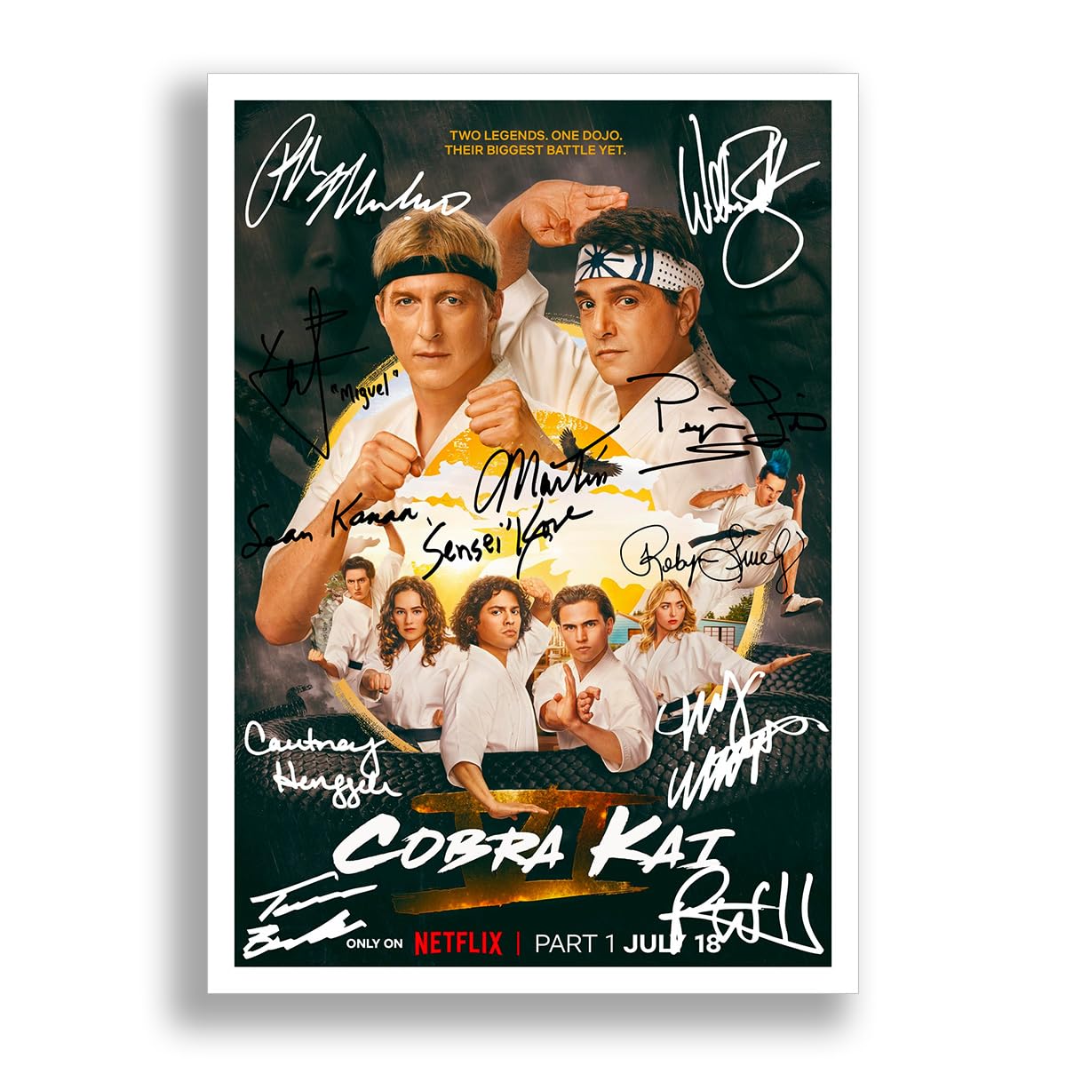 Cobra Kai Season 6 Cast Signed Autograph Poster Photo Print Framed
