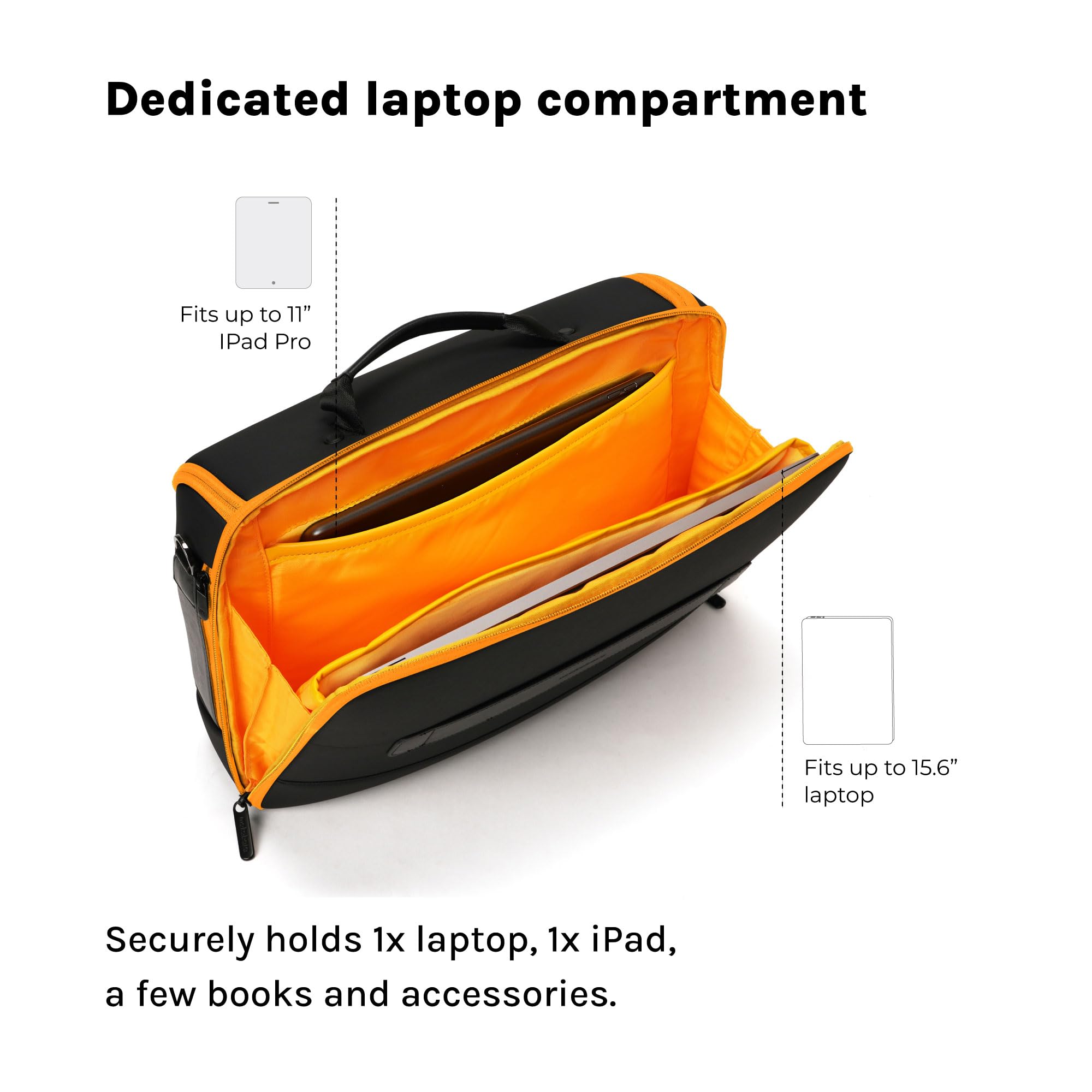 MOKOBARA Transit Briefcase 15.6 Inch Laptop Bag 15L Office Use — Amazon image 4