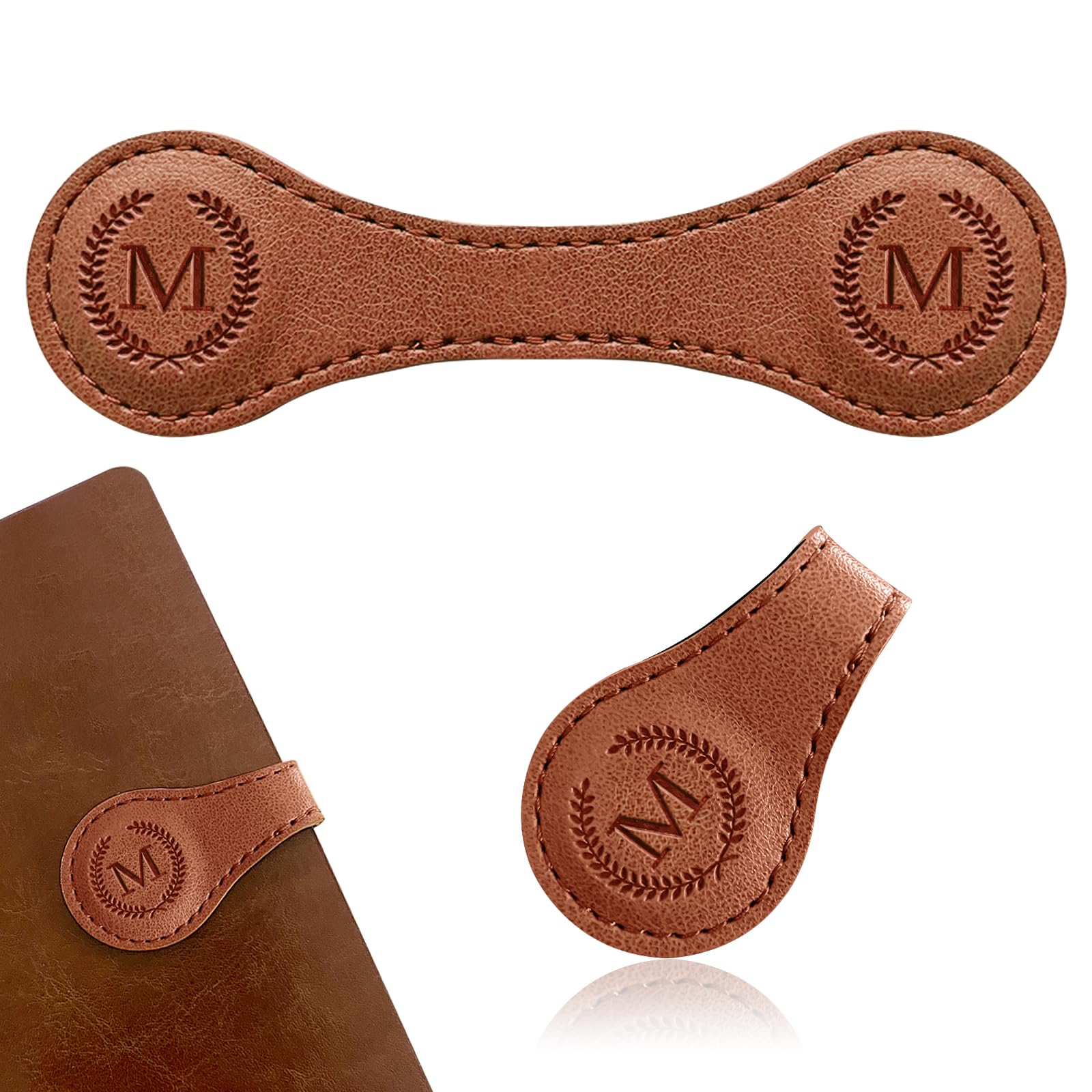Photo 1 of SHINETRIM Personalized Leather Magnetic Bookmark