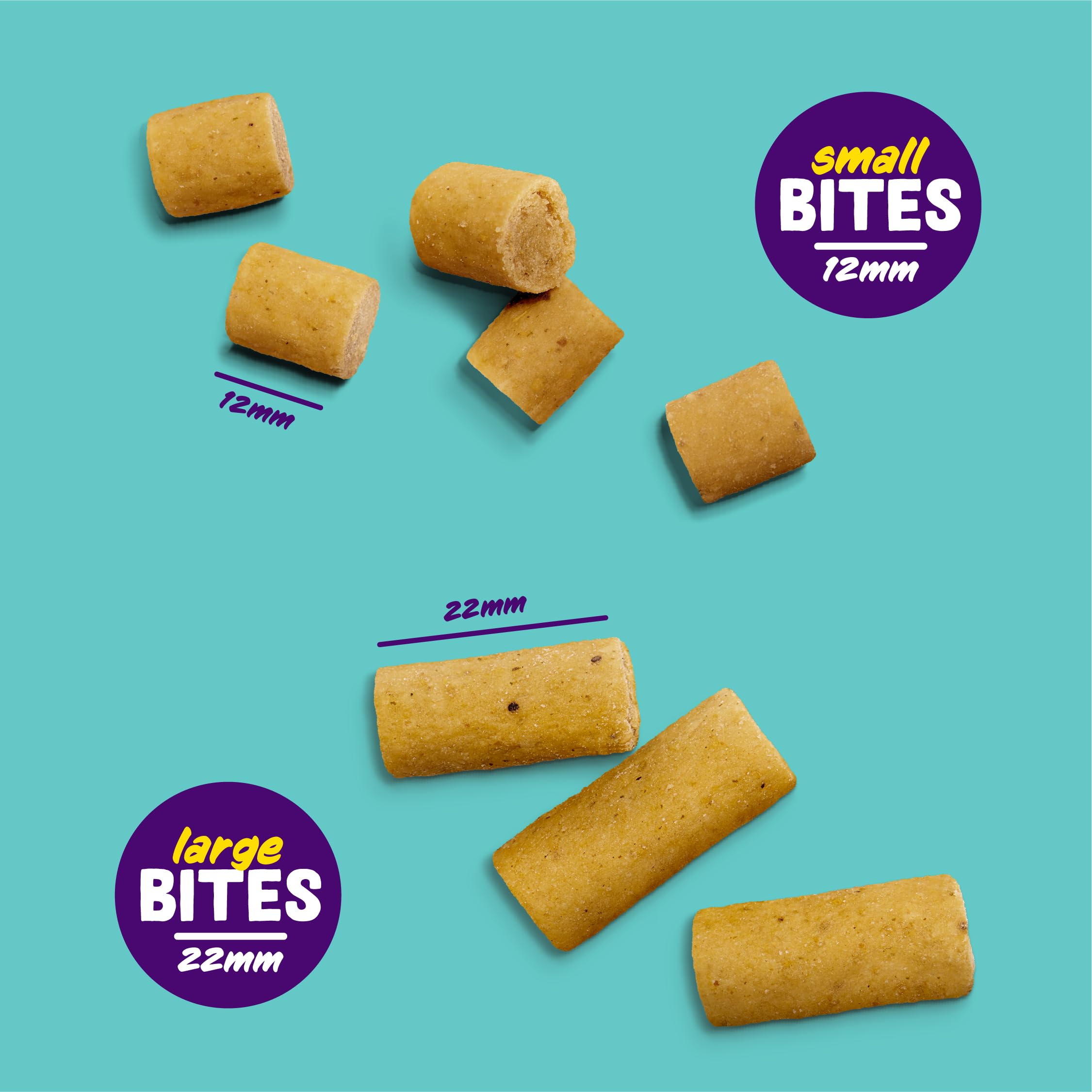 Edgard & Cooper Golosinas naturales - Bocaditos para Cachorros - Pato y Pollo (Pequeño) - (10 x 120g), Sin cereales, carne fresca , llena de aminoácidos esenciales para un estómago sano