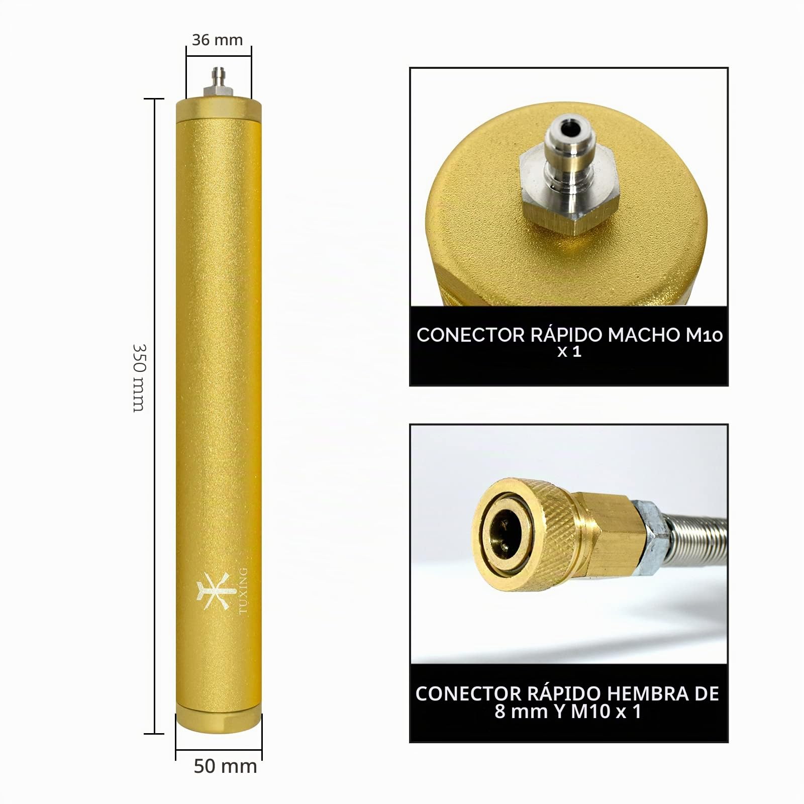 TUXING 4500psi PCP filtro de compresor de aire aceite filtro de agua separador de buceo con válvula de liberación separador 300Bar 30Mpa