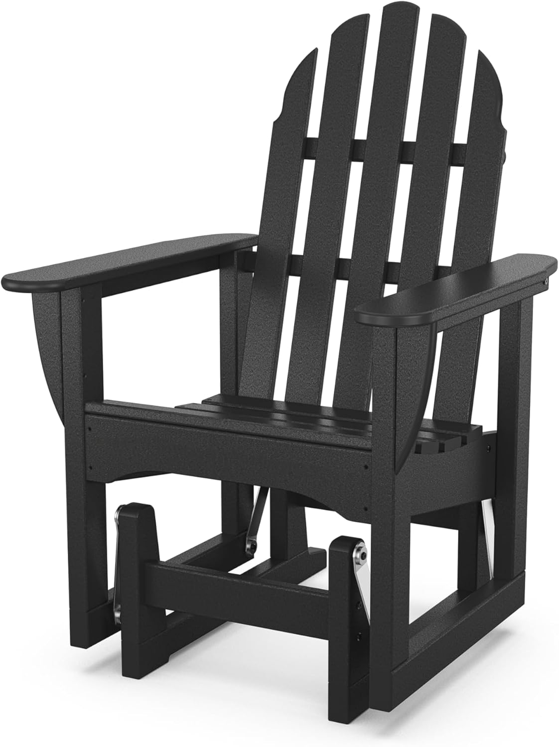 POLYWOOD ADSGL-1WH Classic Adirondack Glider Chair, White