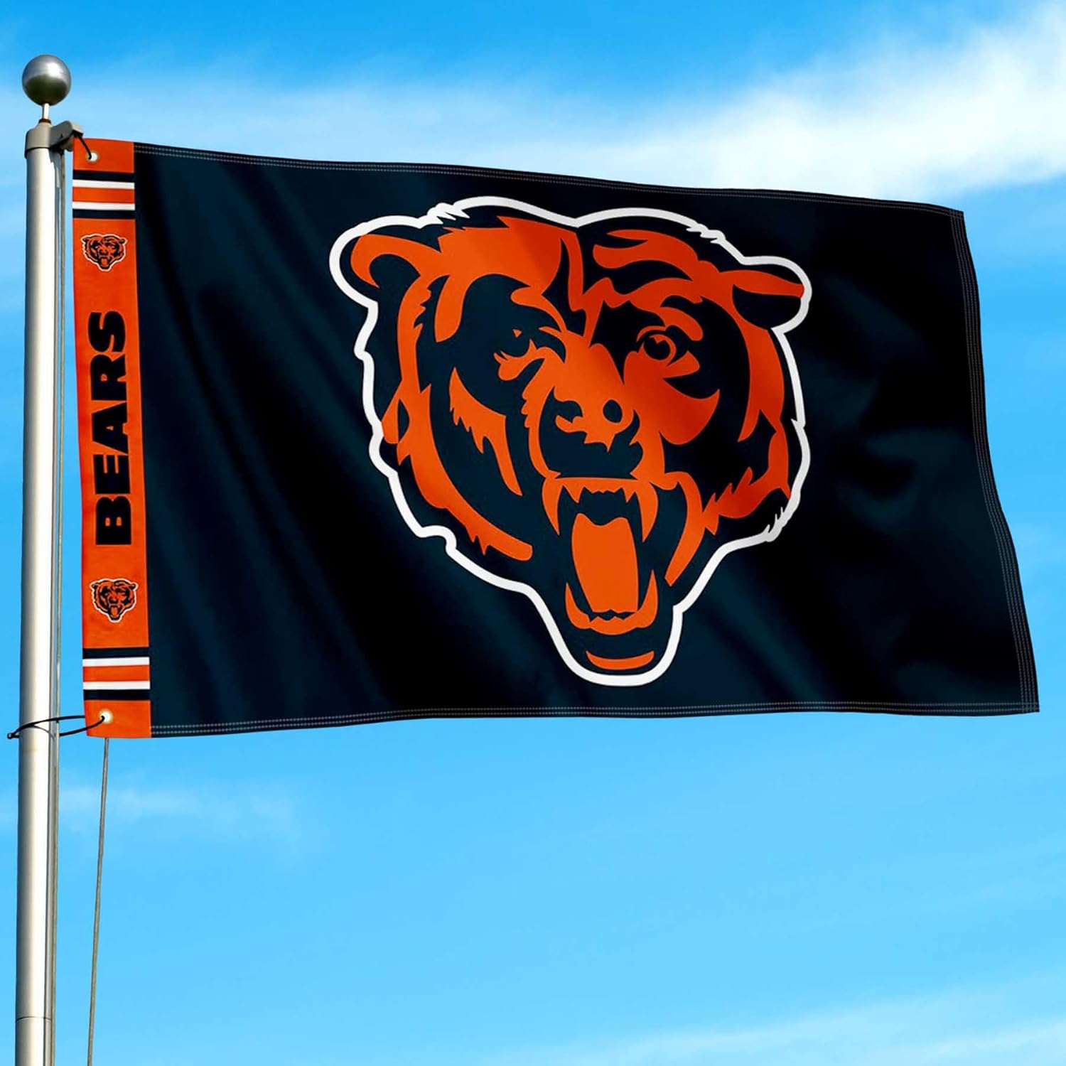 Chicago Bears Printed Header 3x5 Foot Banner Flag - Image 3