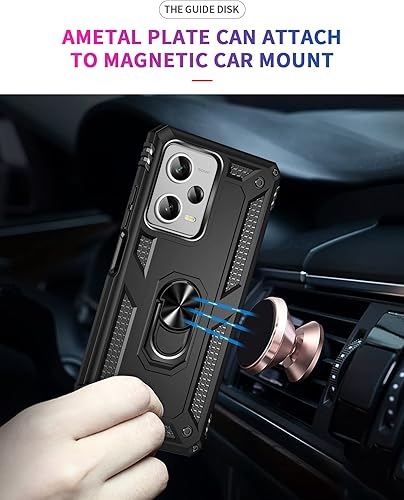 Miniatura 7 de Funda para Xiaomi redmi Note 12 Pro Plus 5G con protector de pantalla, soporte delgado protección militar a prueba de golpes Armor Defender Funda