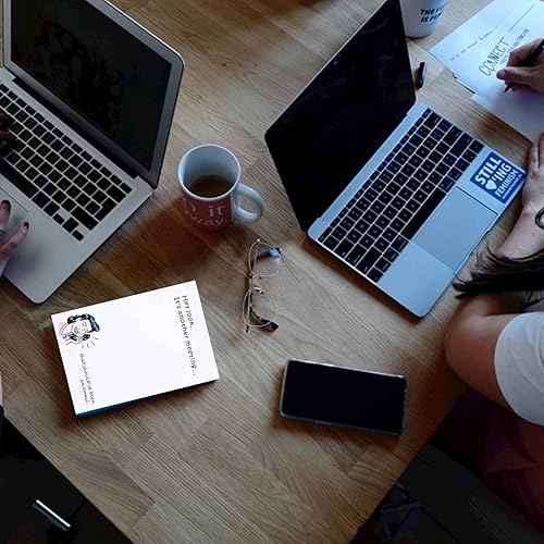 Miniatura 3 de DUGUTUL 4 divertidos blocs de notas novedosos, 4 x 5.5 pulgadas, 200 hojas, regalos para compañeros de trabajo para mujeres, divertidos bloc de