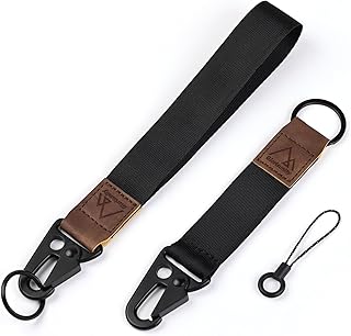 Hand Wrist Lanyard Key Chain Holder, Wristlet Strap for Key for Women & Men, Lanyard for Car Key (2 Piece)…