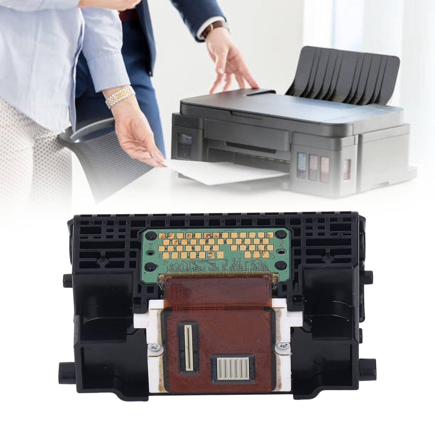 Sostituzione Testina di Stampa, Stampa Chiara e Materiale UPVC, Compatibile con QY6 0073, IP3600, IP3680, MP540, MP545, MP550, Facile Installare per Casa, Ufficio,