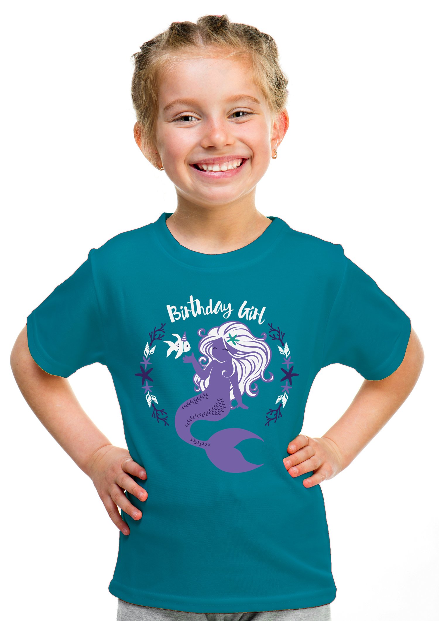 Birthday Girl Princess | Princess Party Tiara B-Day Top Girly Youth T-Shirt