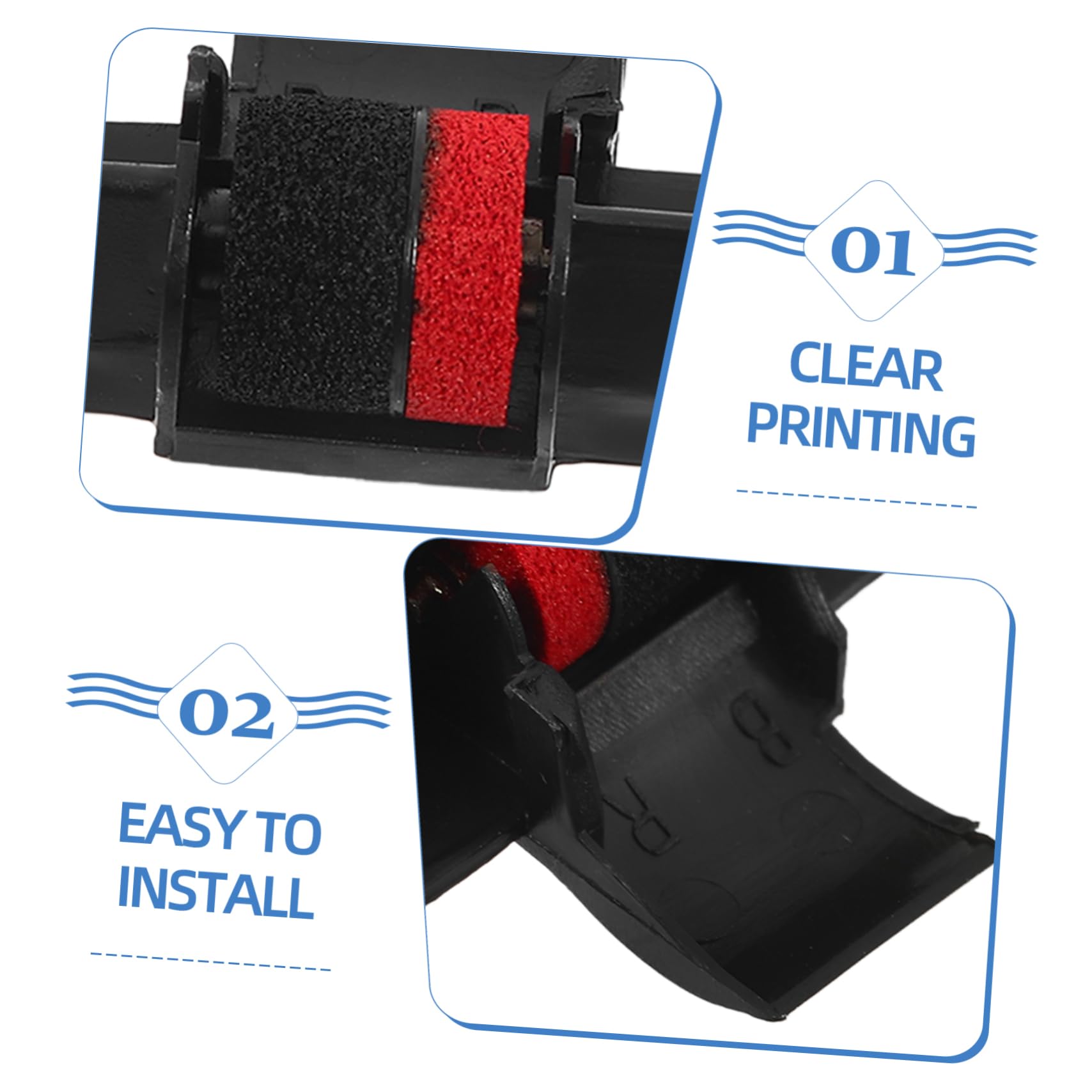 Nastro Inchiostrato Compatibile Citizen CX - Rollo Nero-Rosso Per Calcolatrici E Registratori Di Cassa