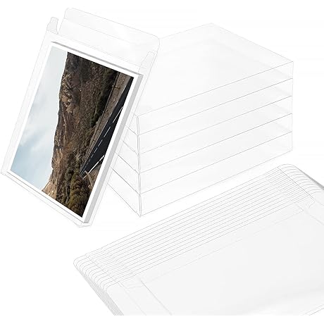 Oomcu 40 Pack Clear Plastic Small Gift Card Boxes