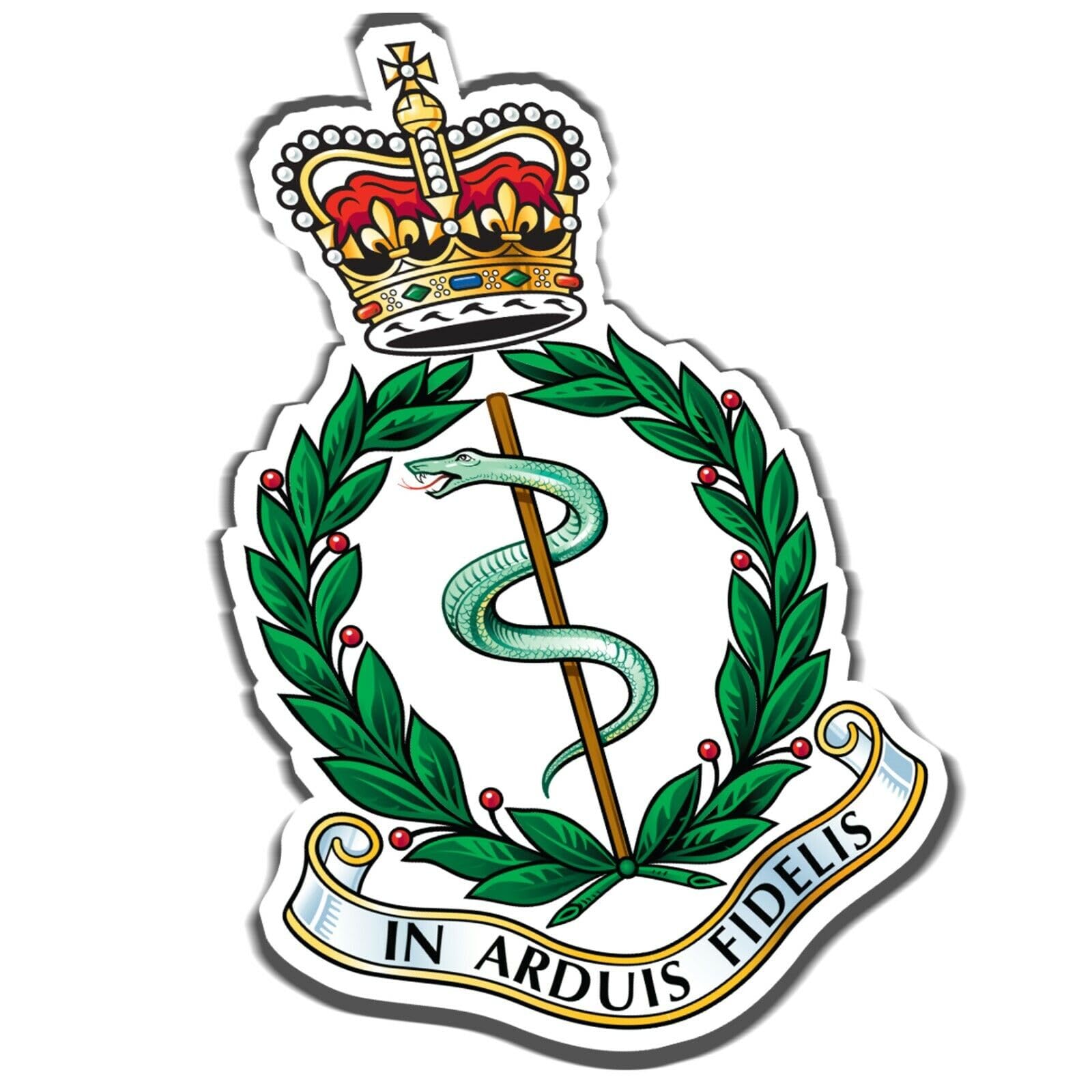 Royal Army Medical Corps (SK13) Military Waterproof Vinyl Stickers Decal RAMC Veteran Squaddie Army 150mm x 98mm