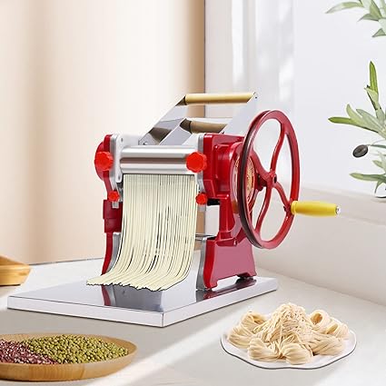 OSTBA Nudelmaschine Edelstahl - Manuelle Pasta Maker Mit 7 Dickenstufen