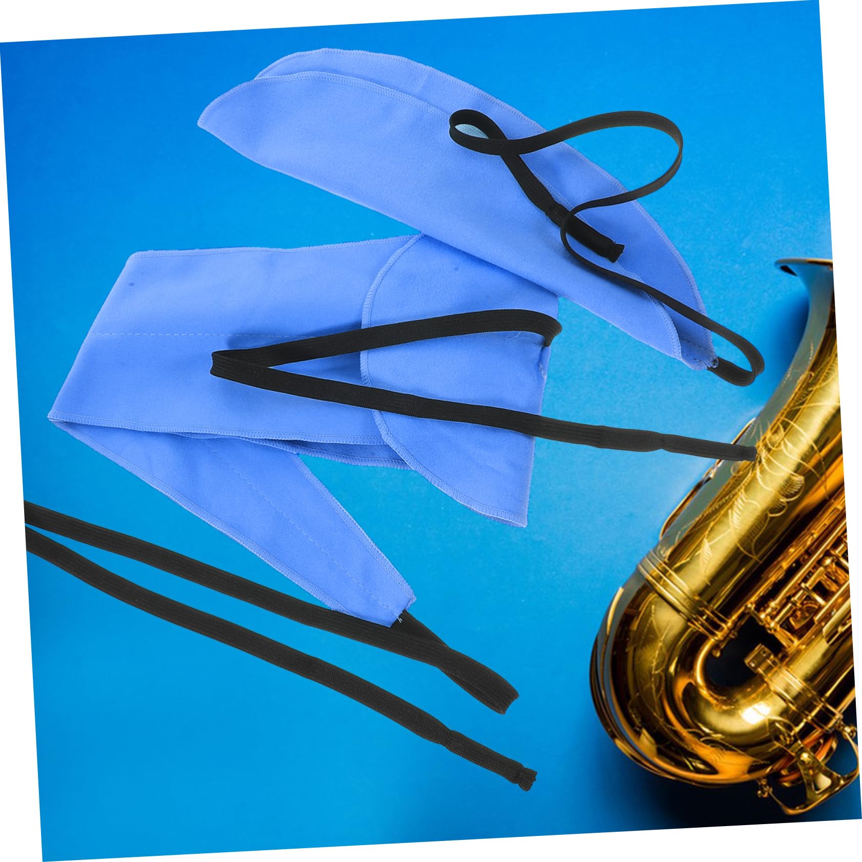 COSMEVIVI 2-pack Saxophone Cleaning Cloths Alto Tenor Sax Cleaning Rags Drip Maintenance Care Sturdy Fabric Material