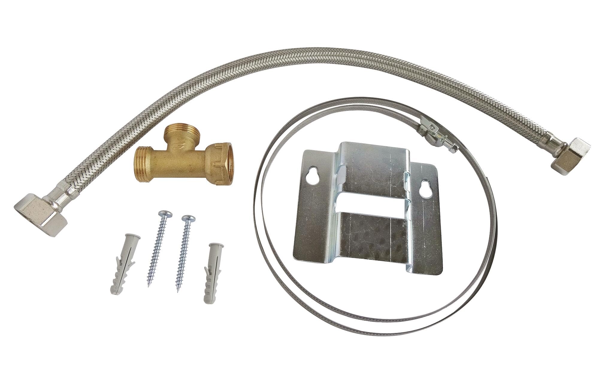 SOMATHERM FOR YOU, Kit de raccordement pour vase d'expansion sanitaire 5-18L, incluant potence, té mâle 20/27 et flexible inox 50 cm, pour optimiser votre chauffe-eau