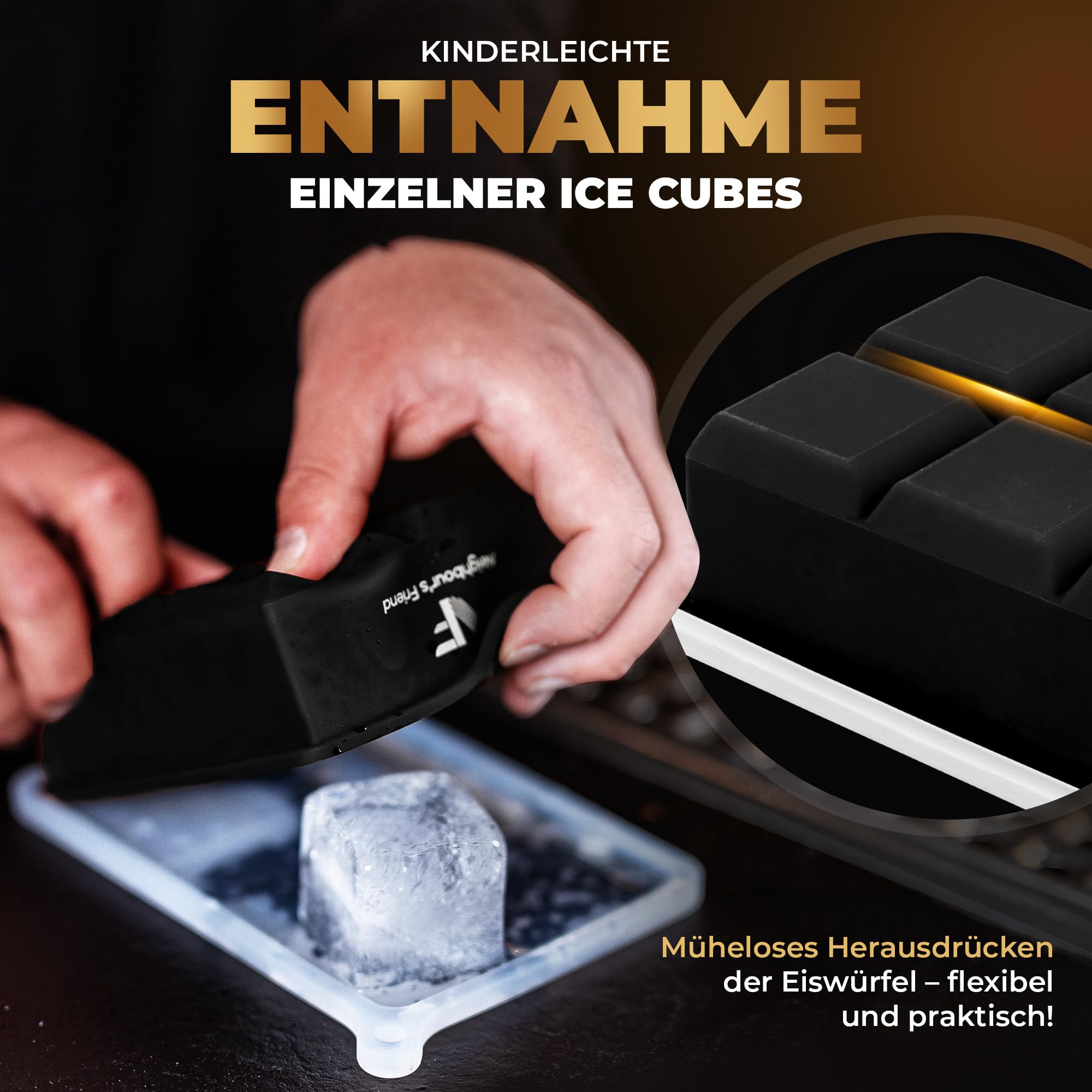 Neighbour's Friend ® Lot De 2 Grands Bacs à Glaçons XXL En