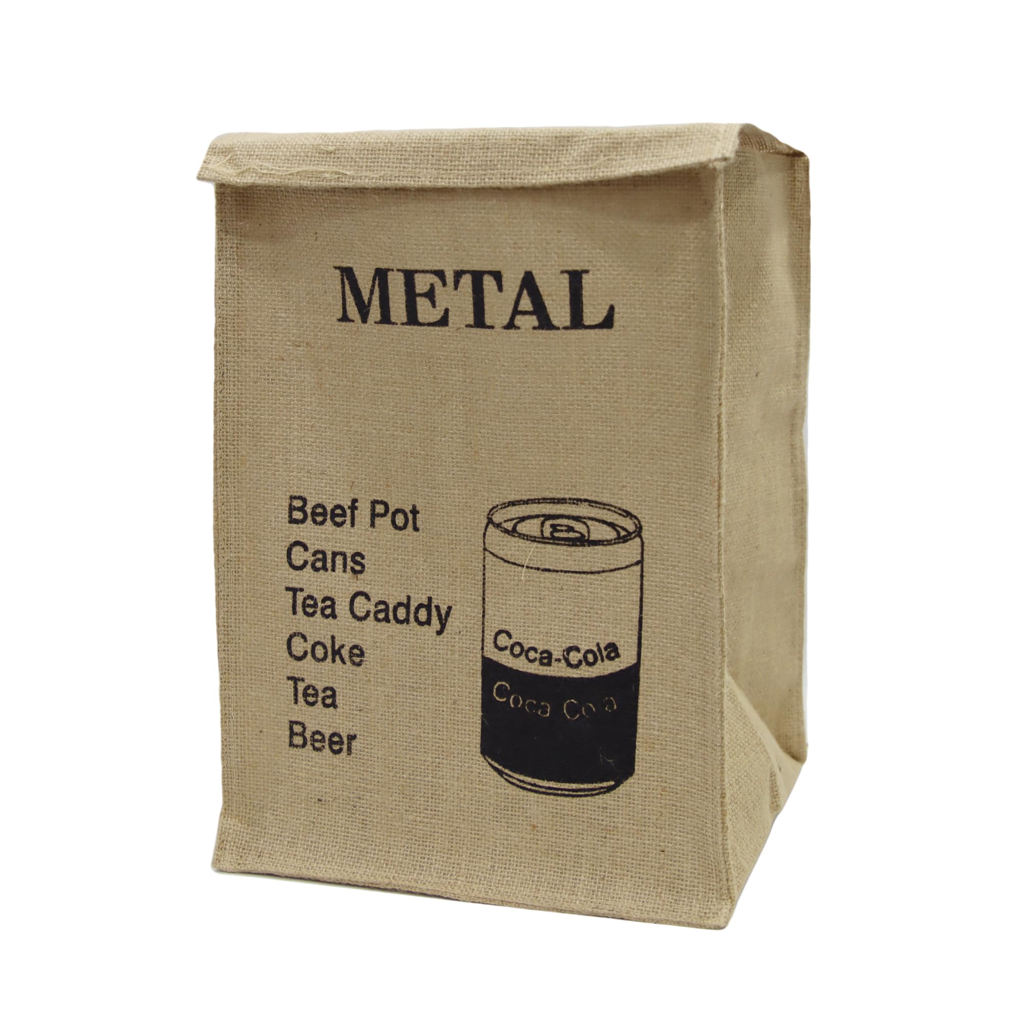 Recycle Bag Sturdy and Light Waste Basket for Metal with Handles