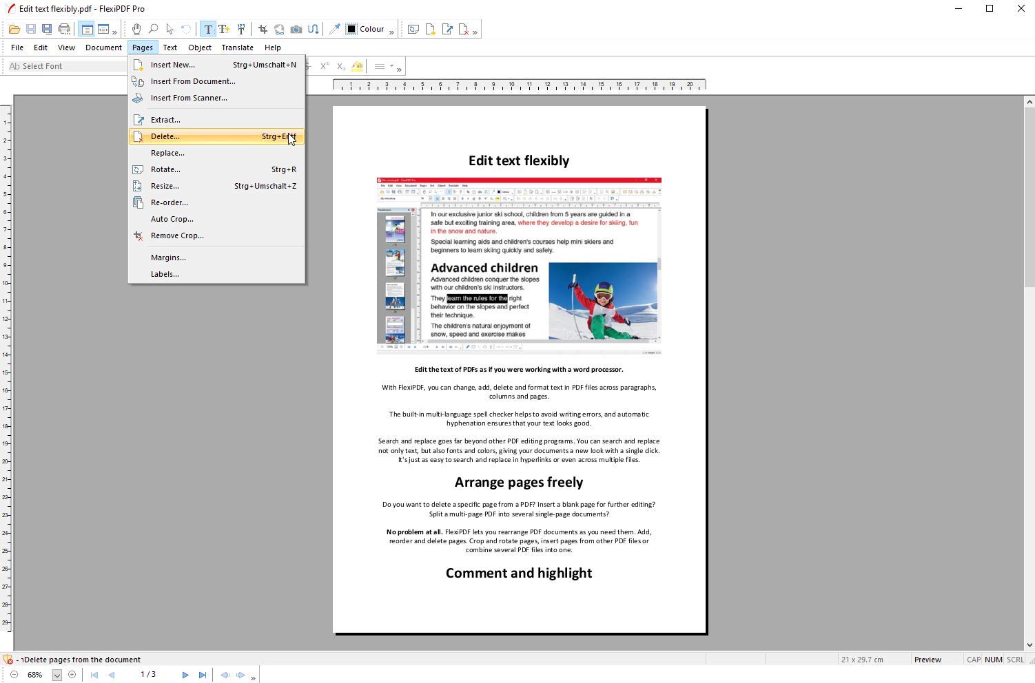 FlexiPDF Professional - OCR PDF Editing Software - 3 USER for your Windows 11, 10, 8.1, 7 PC - the ultimate PDF editor software by SoftMaker