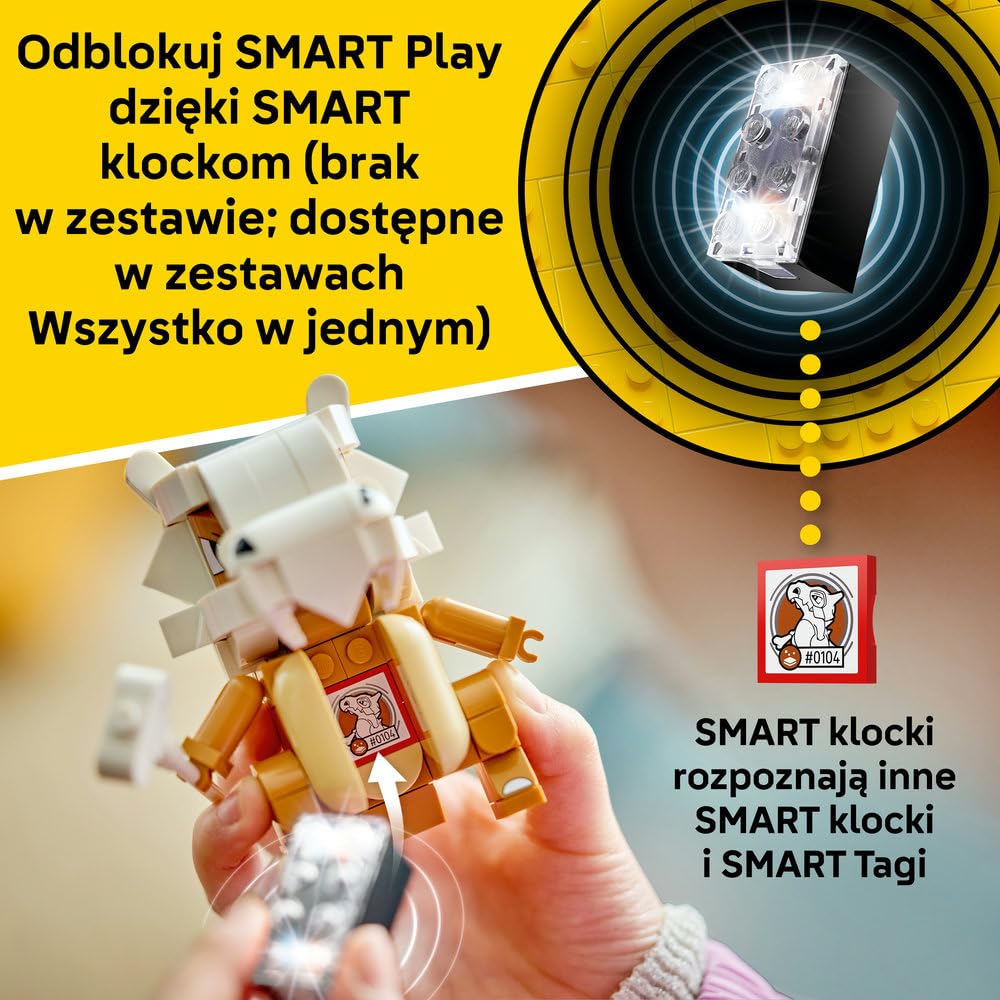 LEGO Pokémon SMART Play: Cubone i Gengar — upiorne starcie 72166 | Interaktywna zabawka z figurkami Pokémonów z klocków, zestaw kompatybilny, prezent dla dzieci 8+, 4 SMART Tagi, 782 elementy