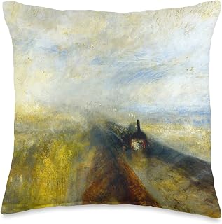 Rain, Steam and Speed J. M. W. Turner Romanticism Landscape Throw Pillow