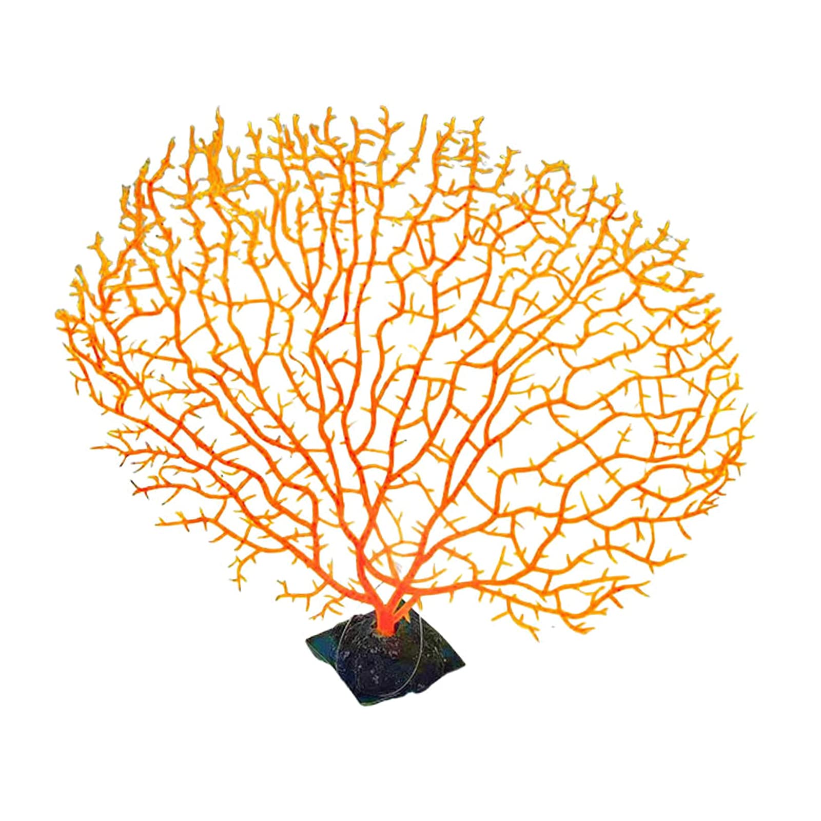 NEWFT Sea Fan Decorations Faux Artificial Branch Aquariums Ornament Fish Tanks Landscape