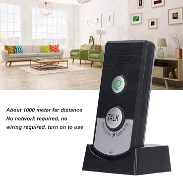 Wireless Intercom Unit, Intercoms Wireless for Home, 2 Way Call 2 Pcs Humanized Voice Intercom Long Range Intercom System for House