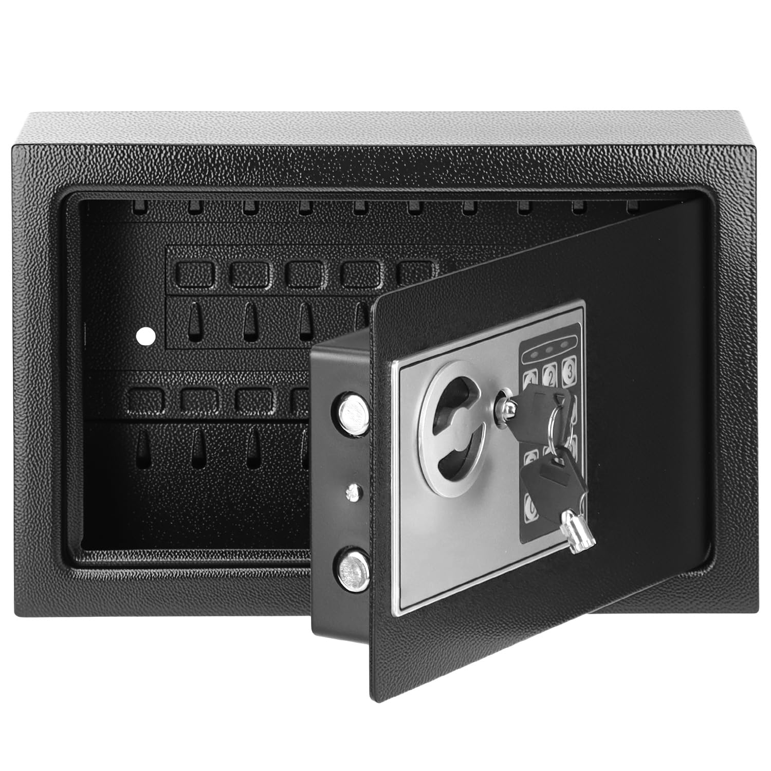 QWORK® Caja fuerte para 32 llaves, 31 x 20 x 10 cm - Cerradura electrónica, Construcción de chapa de acero