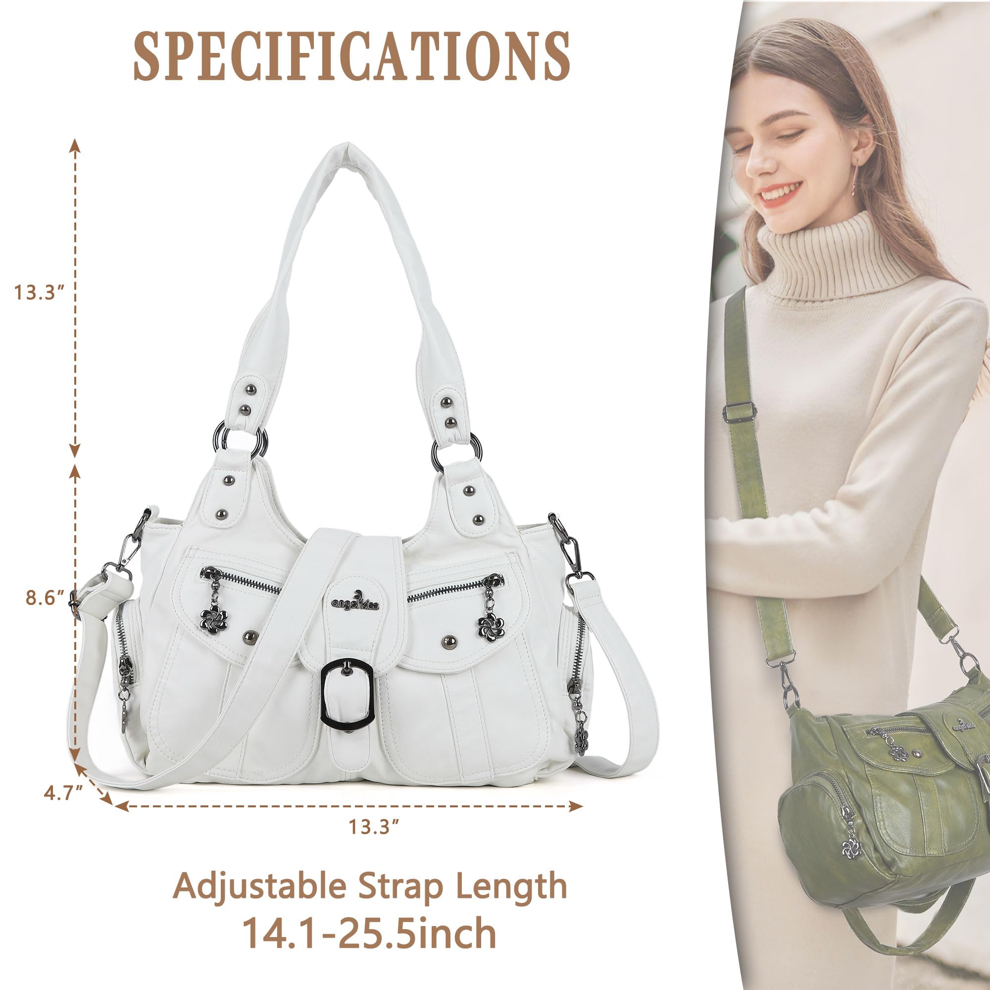 Angel Kiss Top-handles Bag - Bolso de hombro Hobo Mujer