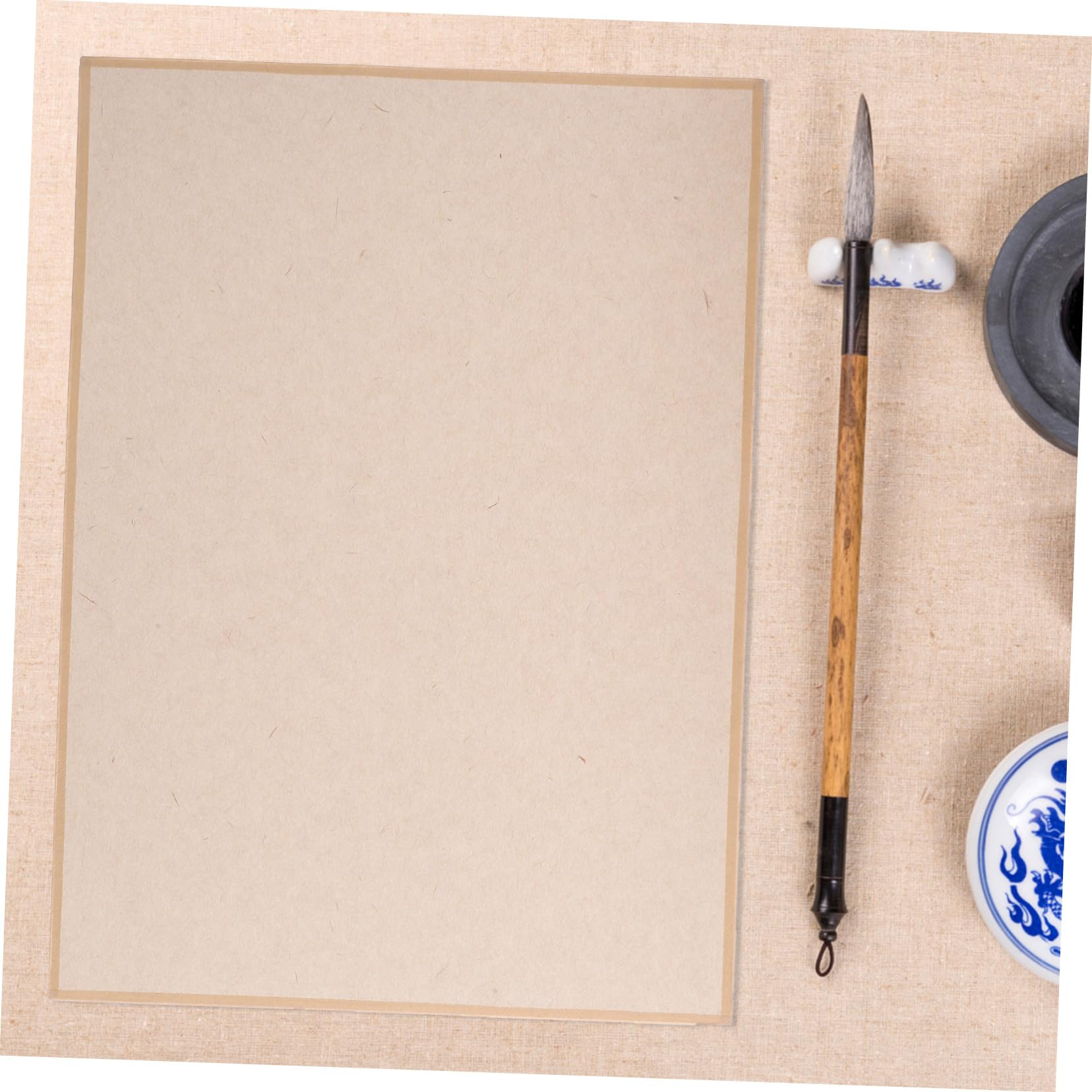 Veemoon 12hojas Papel para Caligrafía Chino de Papel de Arroz Grueso Práctico para Pintura Caligrafía Profesional Obra de Arte Dibujo