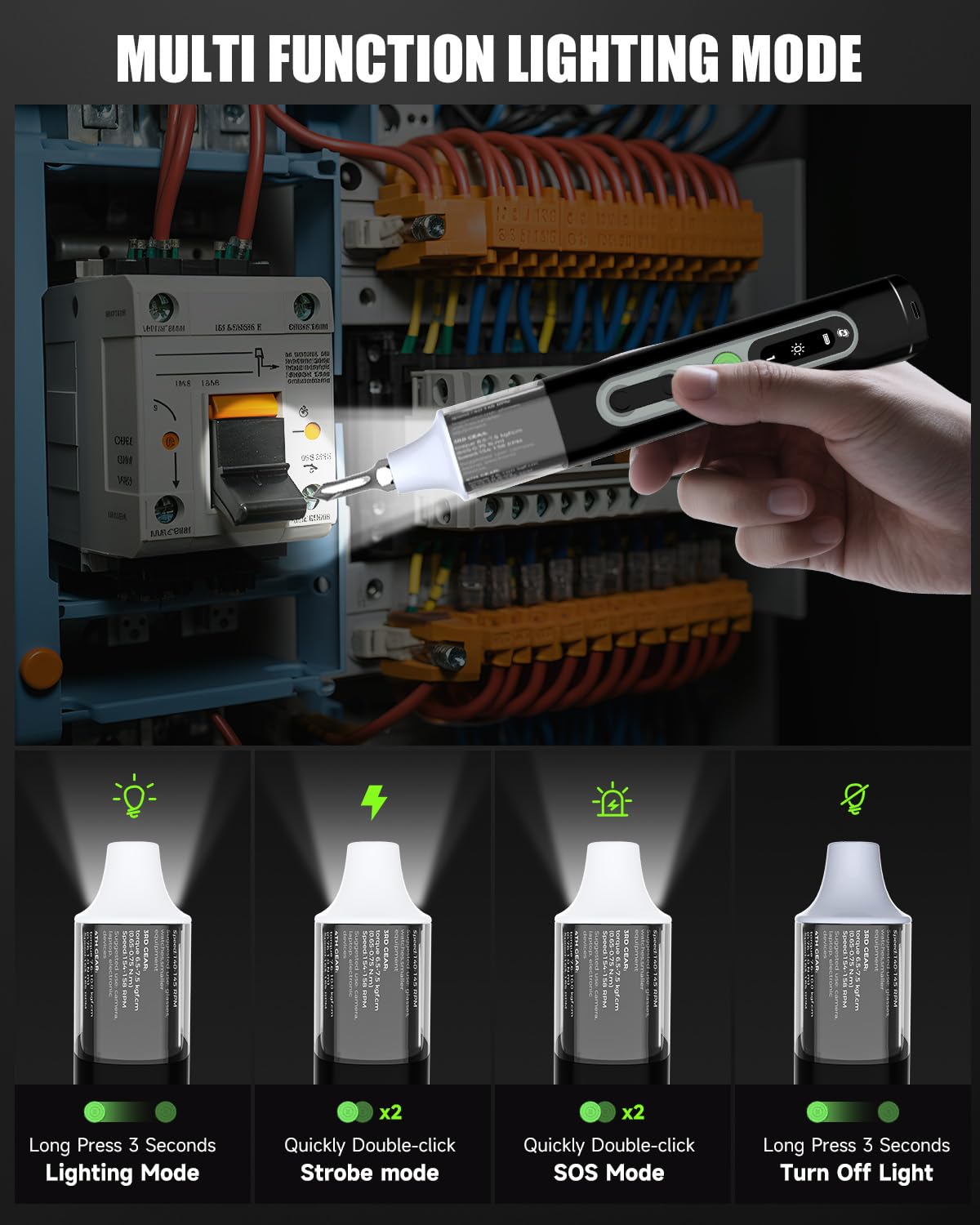Set di Cacciaviti Elettrici, 36 in 1 mini cacciavite elettrico con 36 Punte S2, 4 Coppie, Cacciavite Elettrico Cordless da 1500 mAh per Occhiali, Elettronica, Orologi, Telefoni, Laptop, Fotocamere