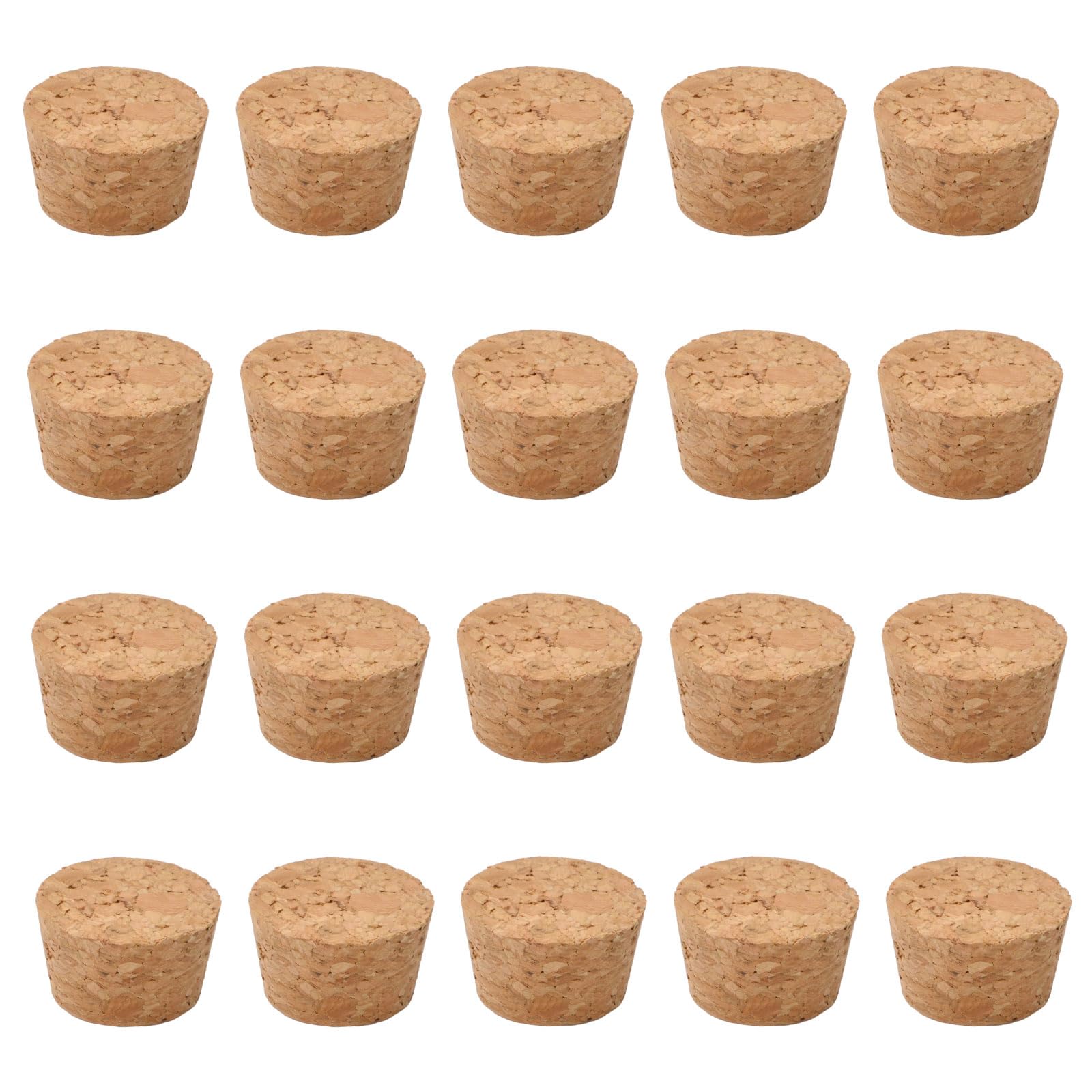 INCREWAY Corchos de madera blanda naturales, 20 piezas, tapones cónicos de corcho, tapones de vidrio grandes y pequeños para botellas de vino y cerveza — view 10
