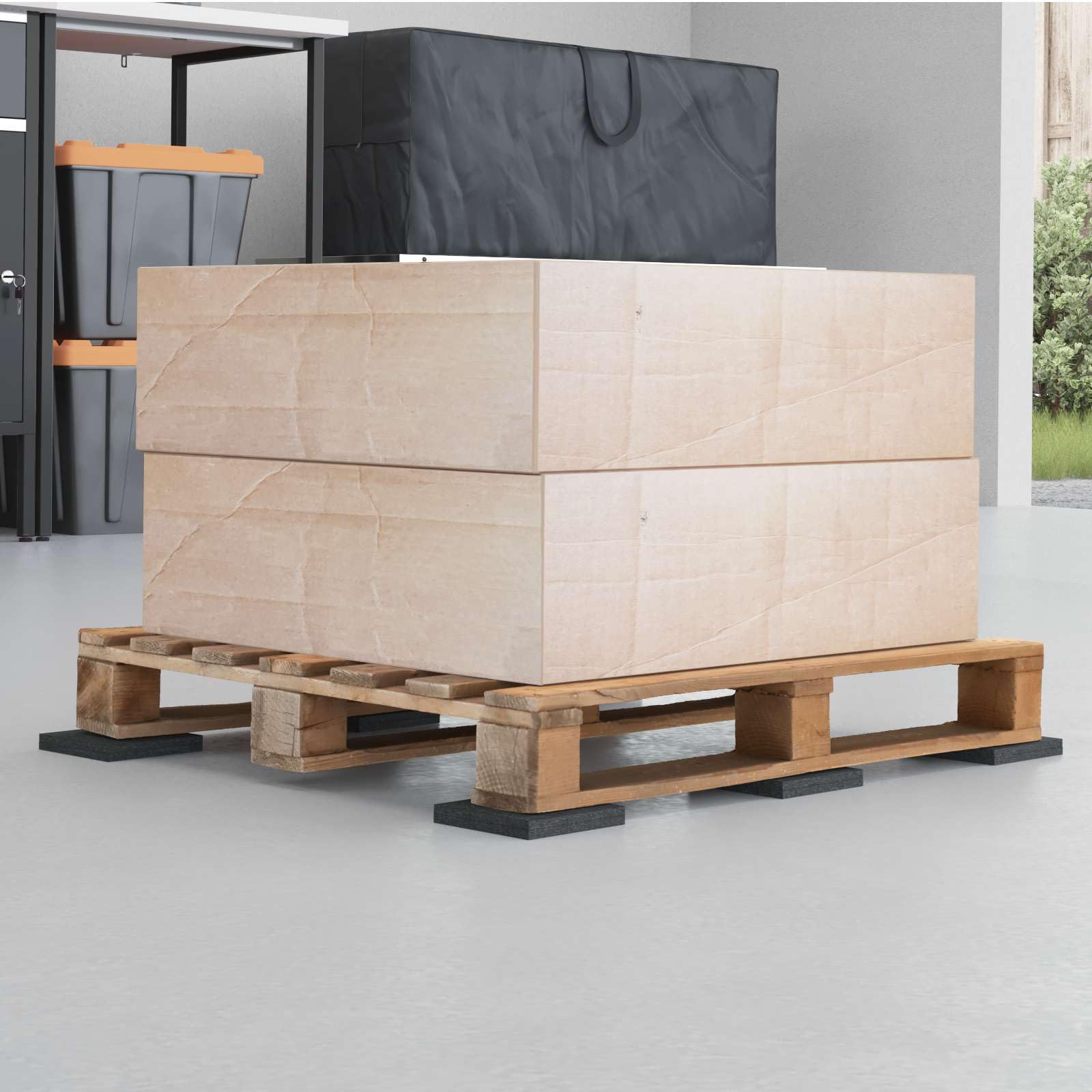 Gomma nera per attrezzature sportive, protezione pavimento o moquette, ufficio, soggiorno -H