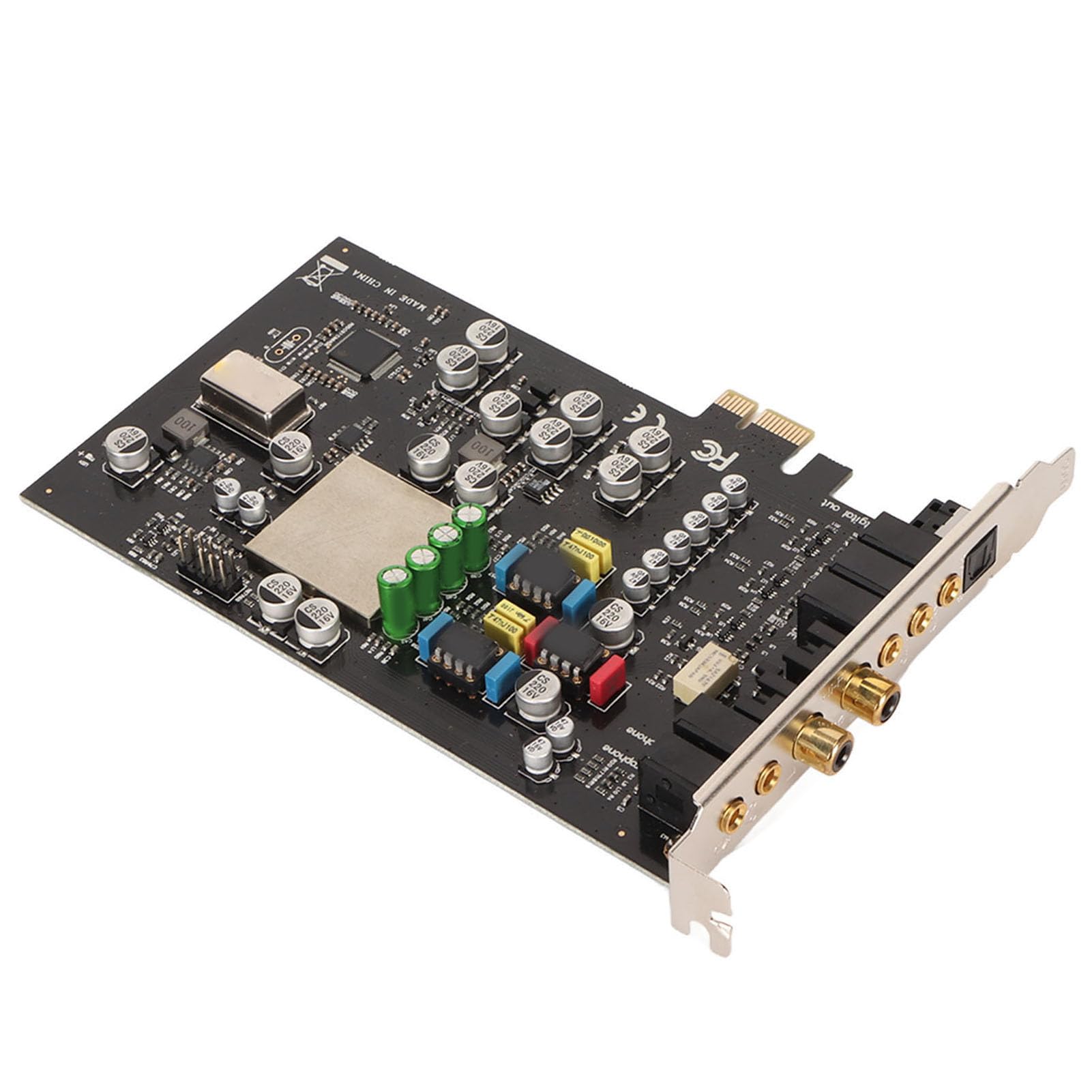 aqxreight Karta Dźwiękowa PCIe CM8828 7 1-kanałowa Karta Dźwiękowa TCXO PCIe PC do Kina Domowego Duże Gry 3D Odtwarzanie Dźwięku Efekt Dźwiękowy LINE C do Gier PC7